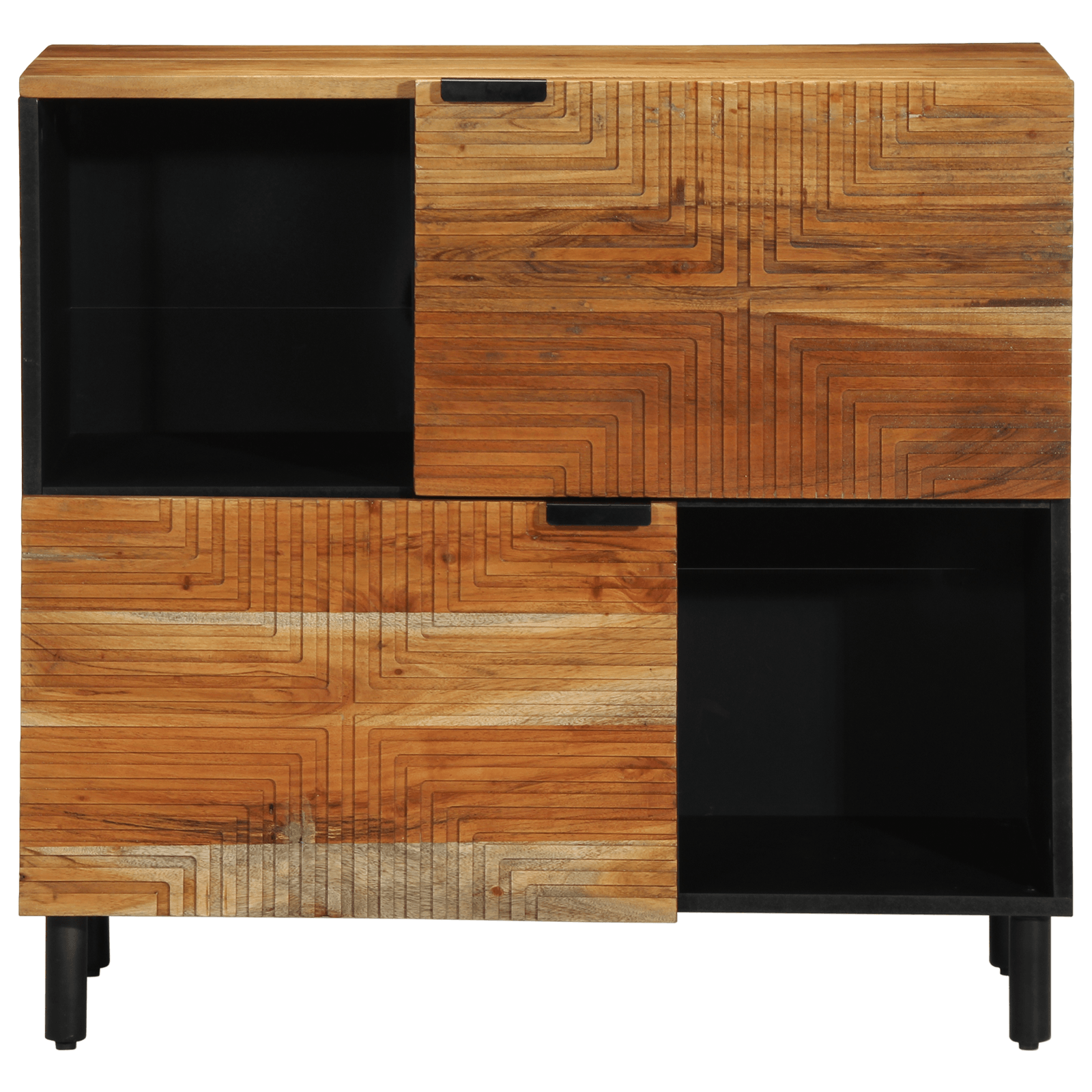 Dulap, 80x33x75 cm, lemn masiv de acacia — imaginea 3