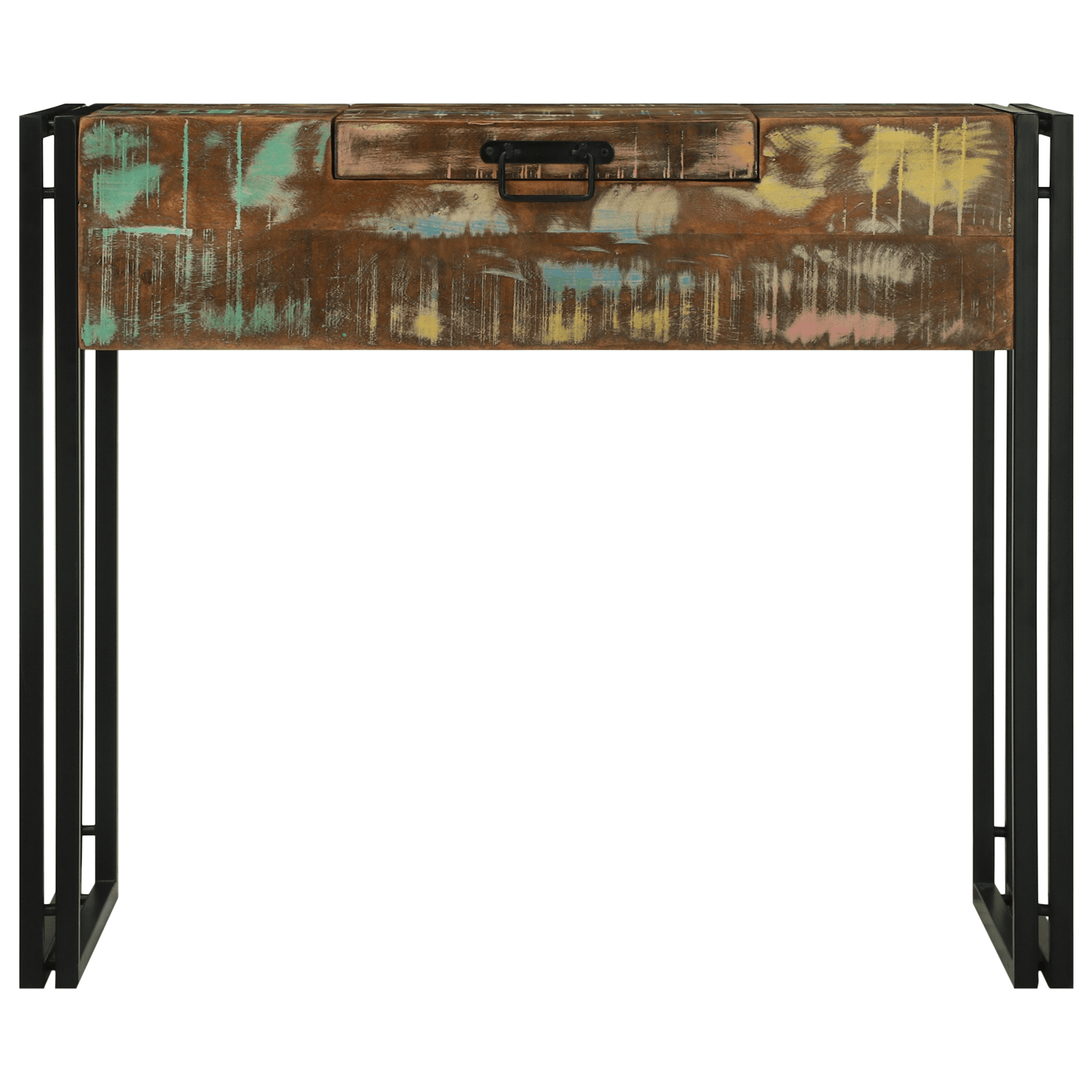 Masa de toaleta 90x50x75 cm, Lemn solid recuperat — imaginea 5