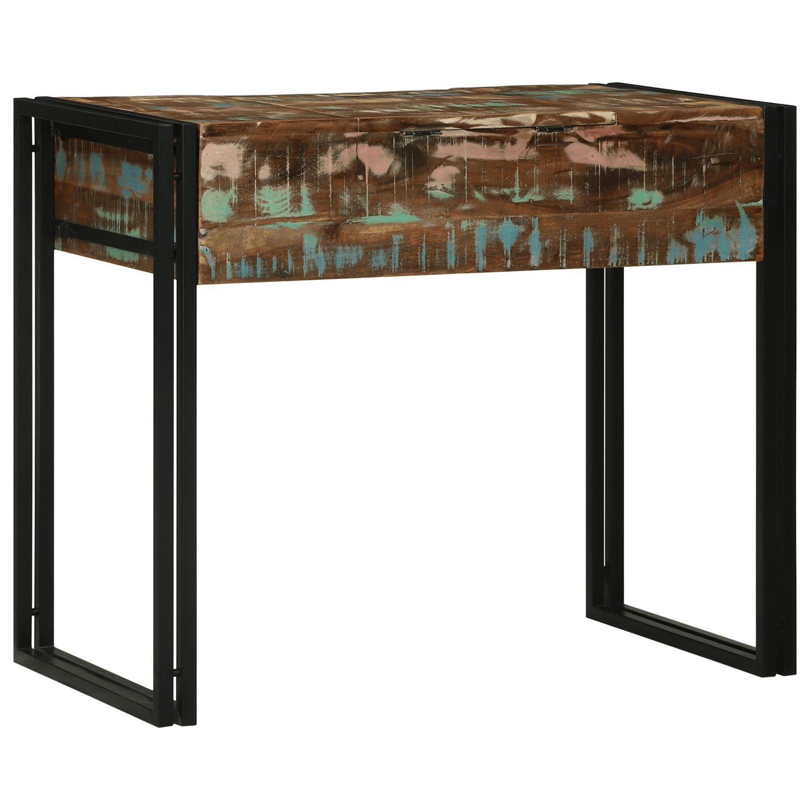 Masa de toaleta 90x50x75 cm, Lemn solid recuperat — imaginea 7