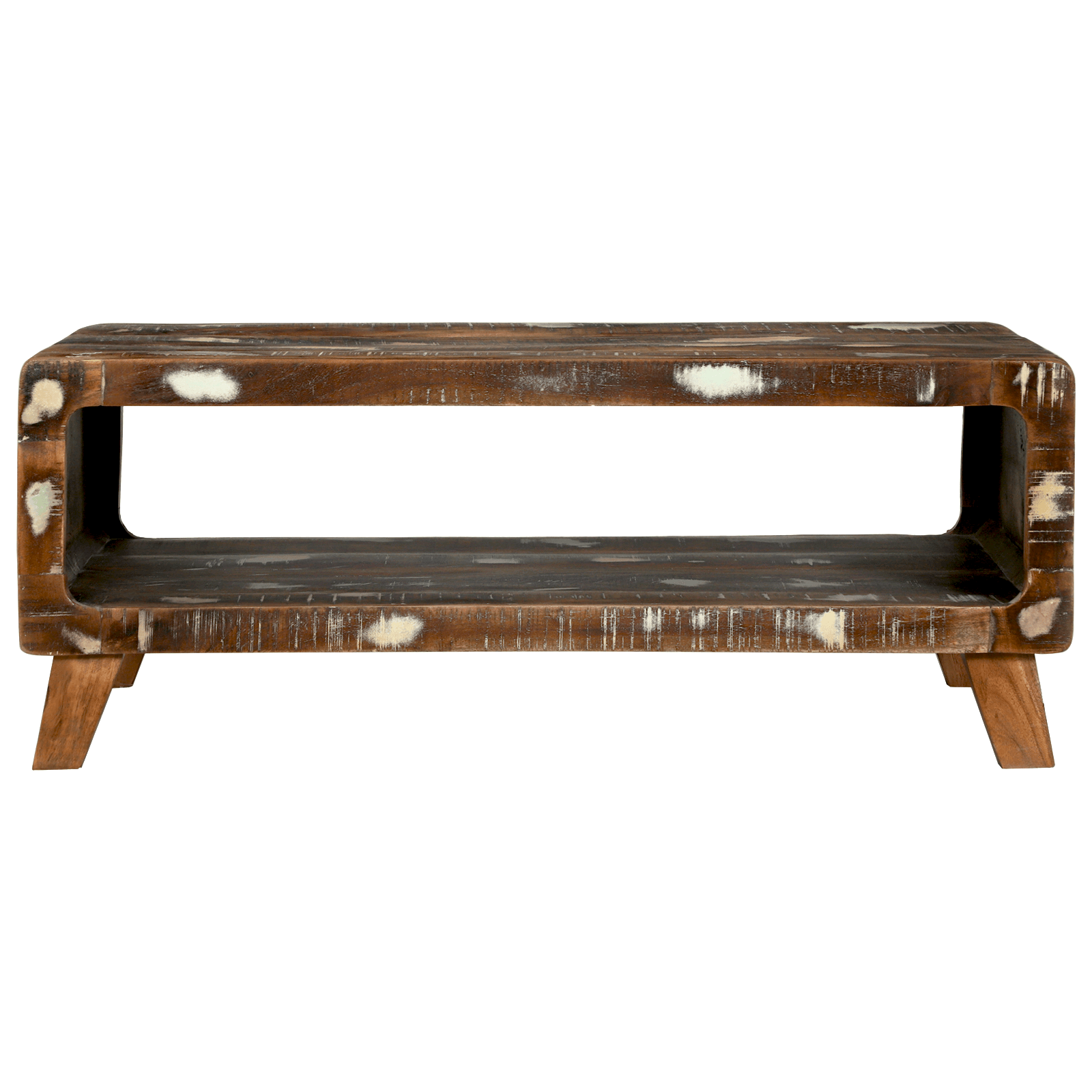 Masa de cafea 90x50x35 cm Lemn solid reciclat — imaginea 3