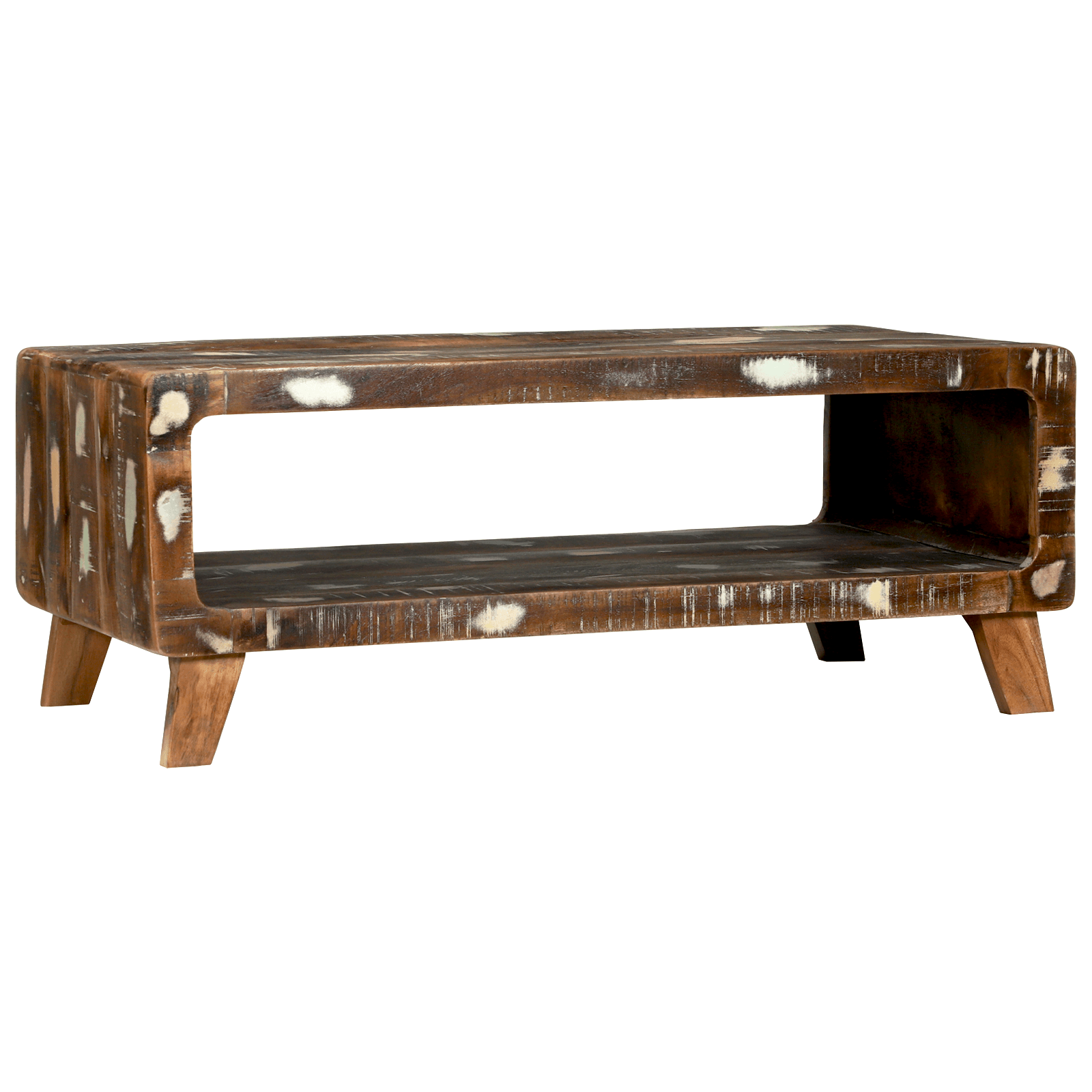 Masa de cafea 90x50x35 cm Lemn solid reciclat — imaginea 6