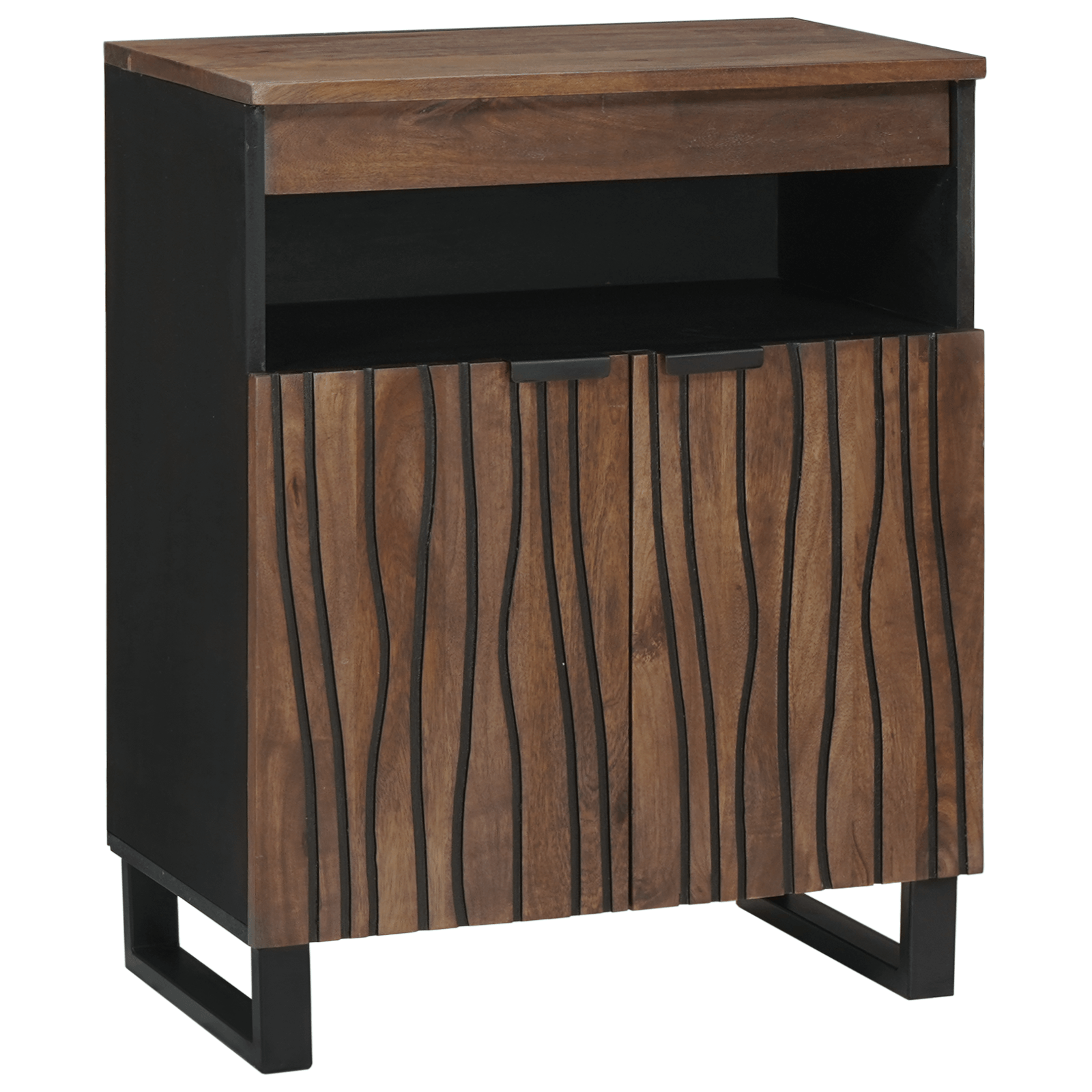 Bufet 60x33.5x75 cm din lemn masiv si laminat