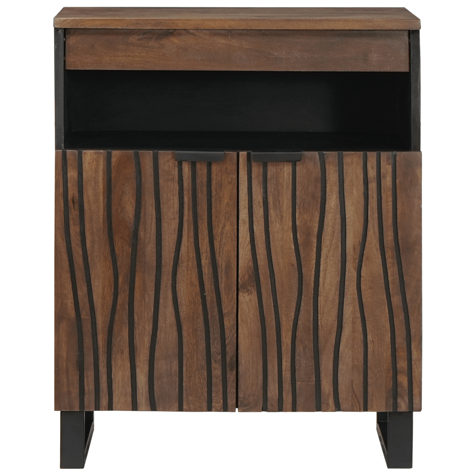 Bufet 60x33.5x75 cm din lemn masiv si laminat — imaginea 3