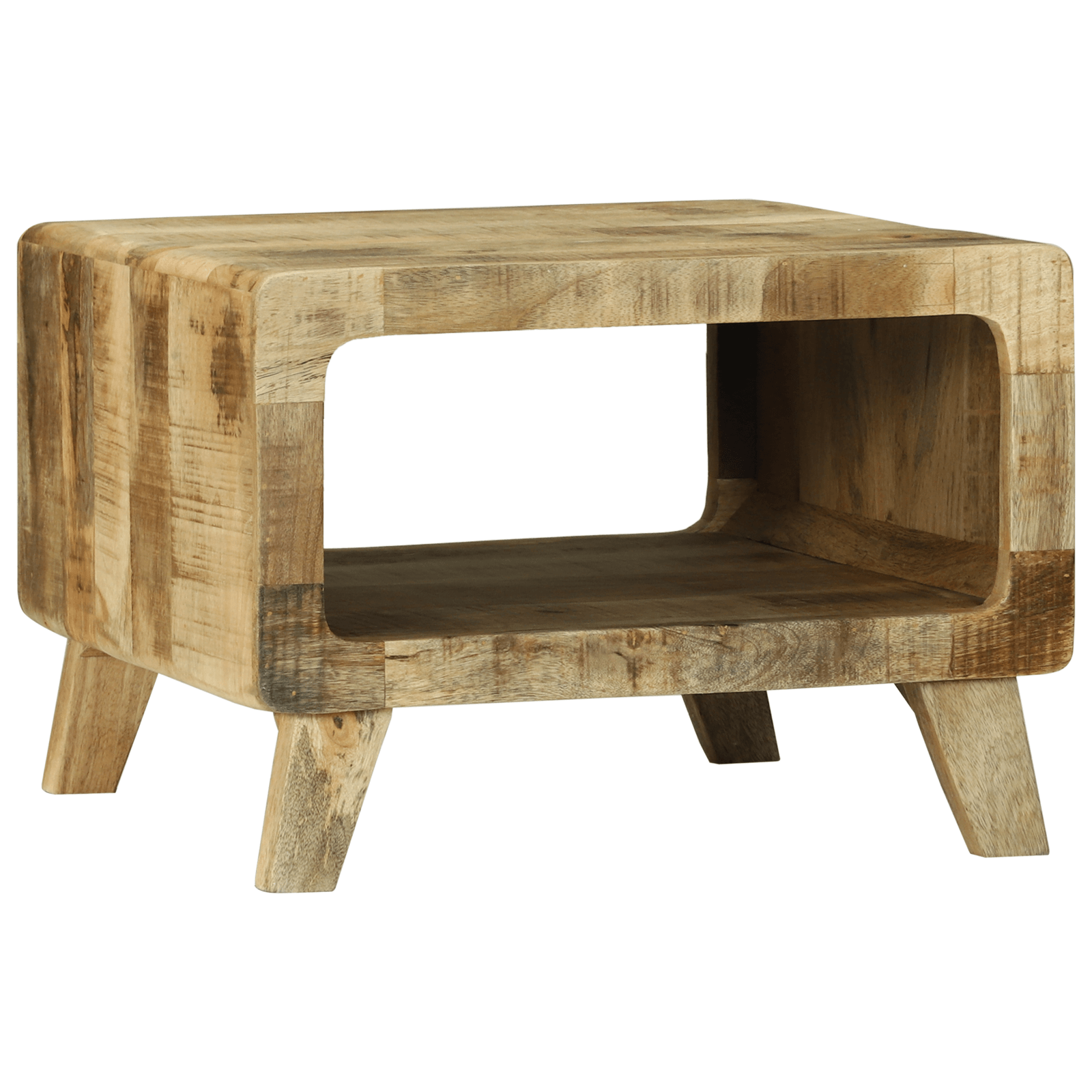 Masa de Cafea 50x50x35 cm Lemn Masiv Mango Brut — imaginea 5
