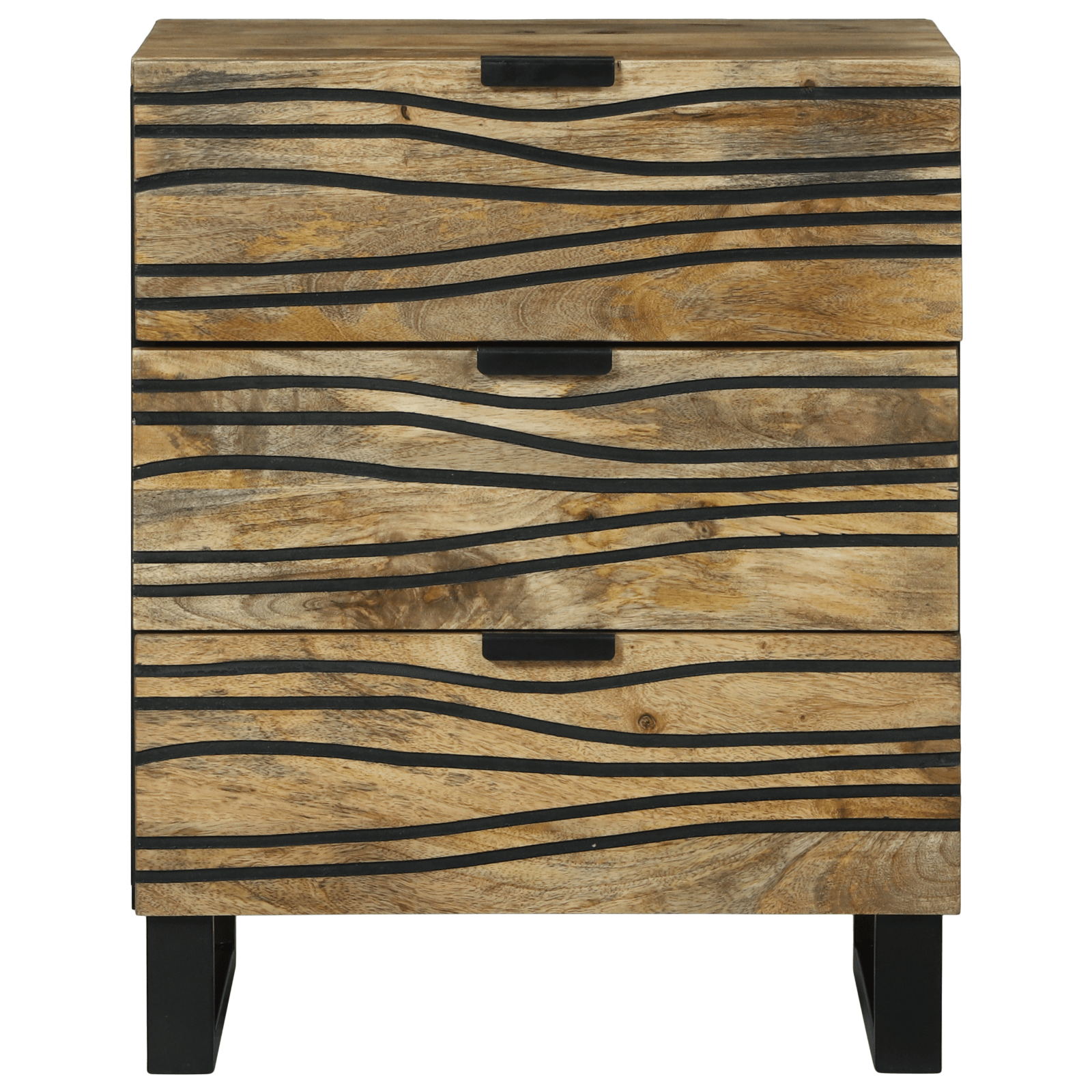Cabinet de noapte 50x33x60 cm Lemn solid Mango — imaginea 3