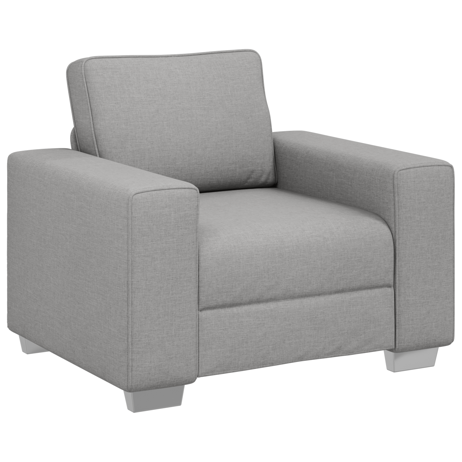 Fotoliu, gri nor, 59 cm, textil — imaginea 2