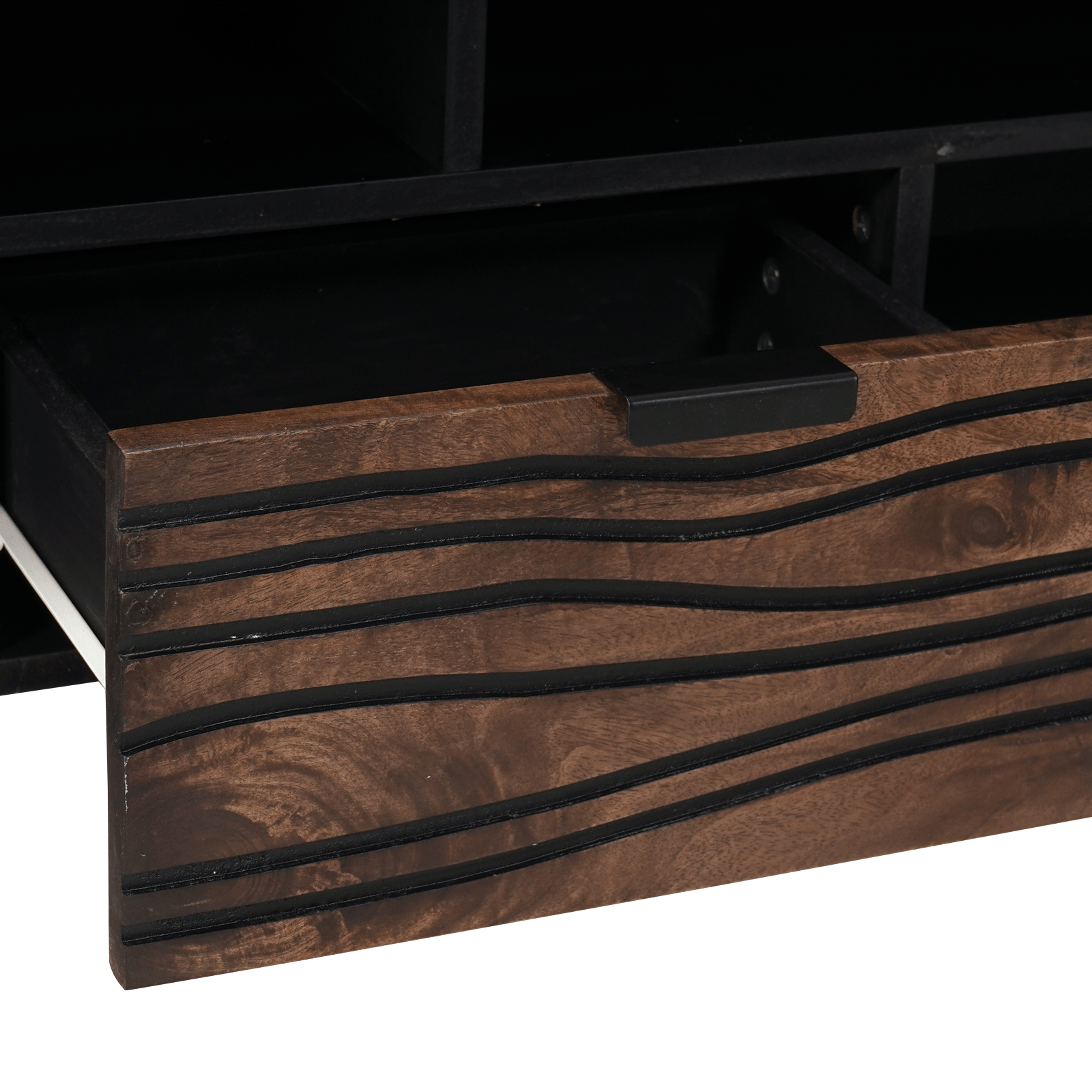 Cabinet TV 100x33,5x46 cm Lemn masiv Mango — imaginea 8