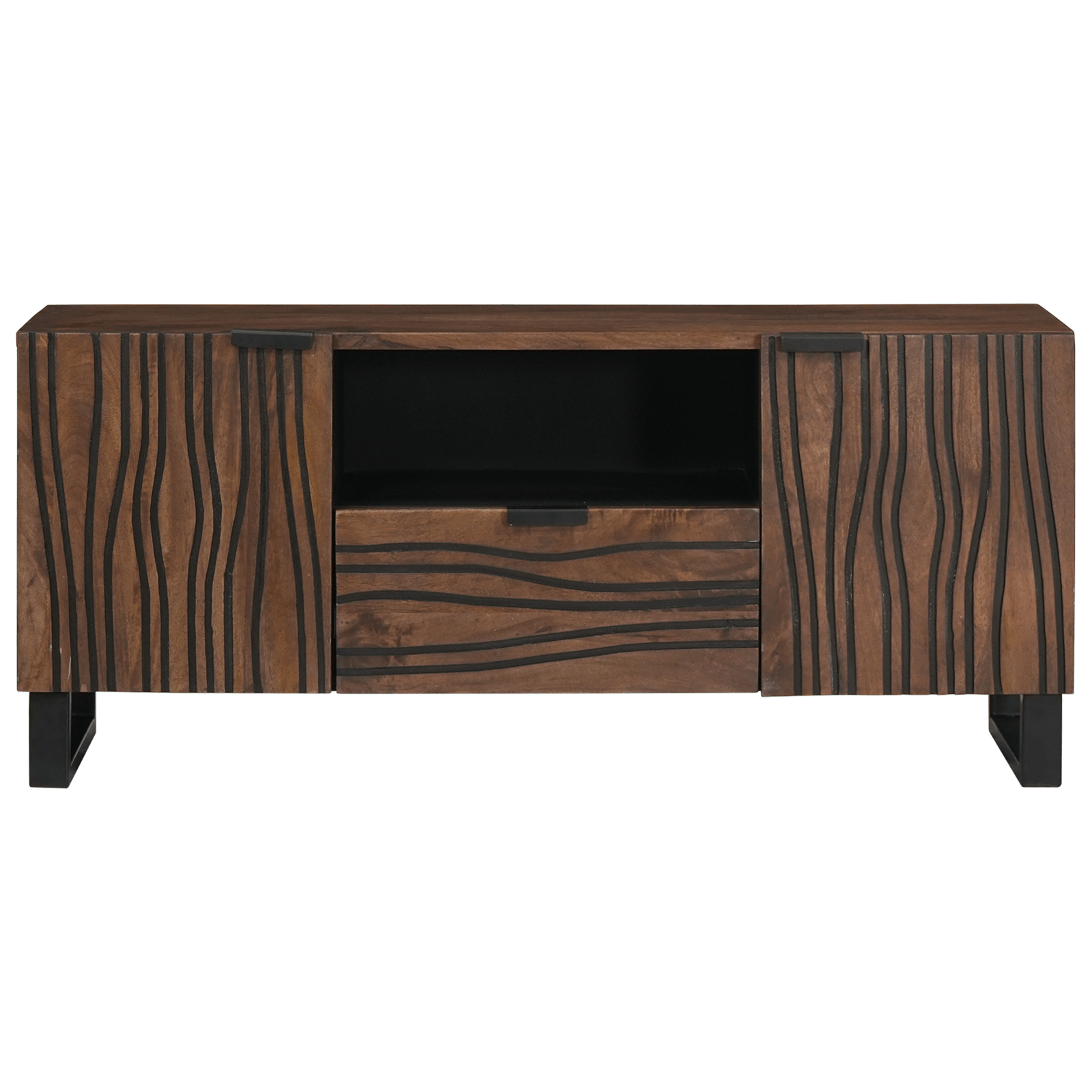 Cabinet TV 105x33.5x46 cm Lemn masiv de mango — imaginea 3