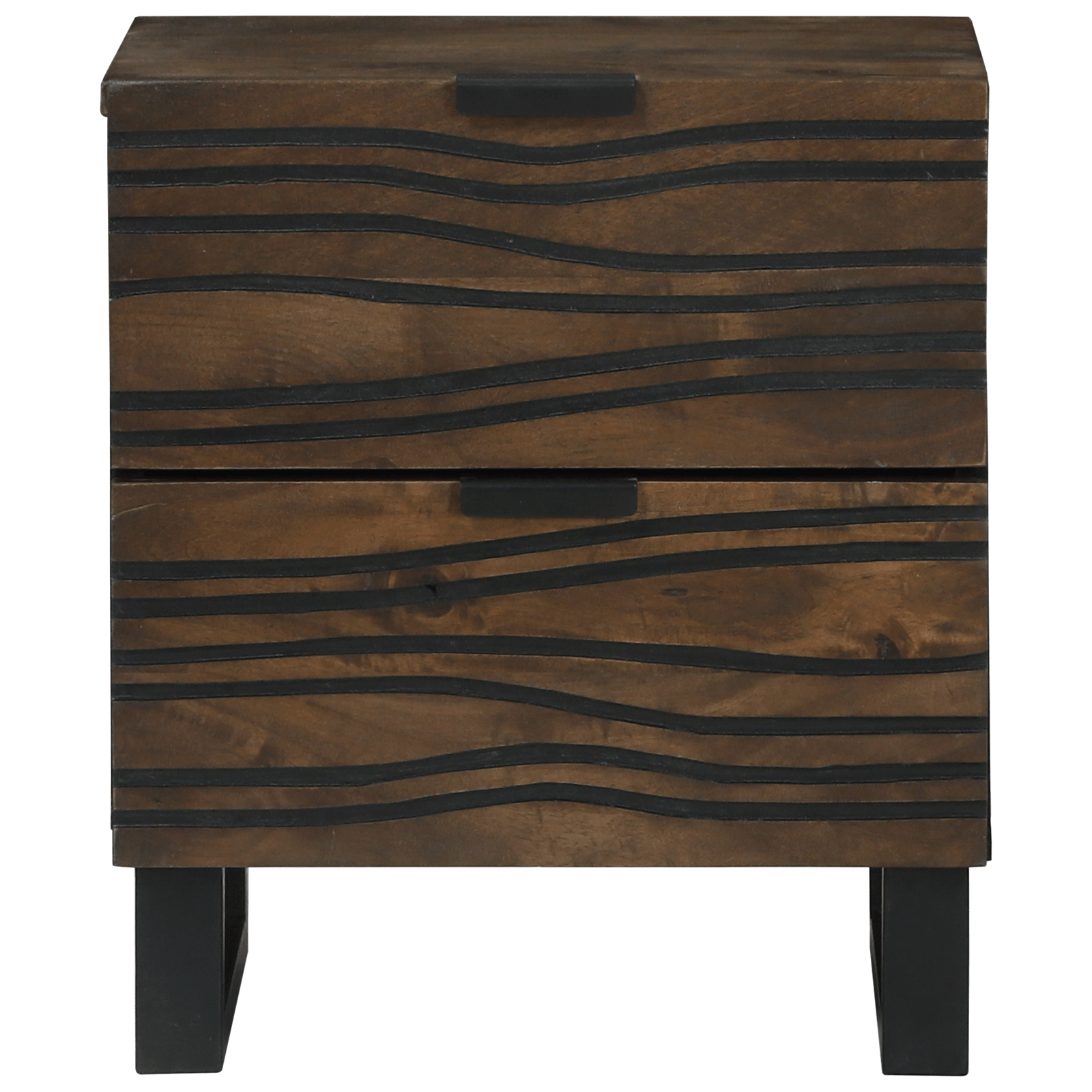 Noptiere 2 buc 40x33.5x46 cm Lemn masiv de mango — imaginea 5
