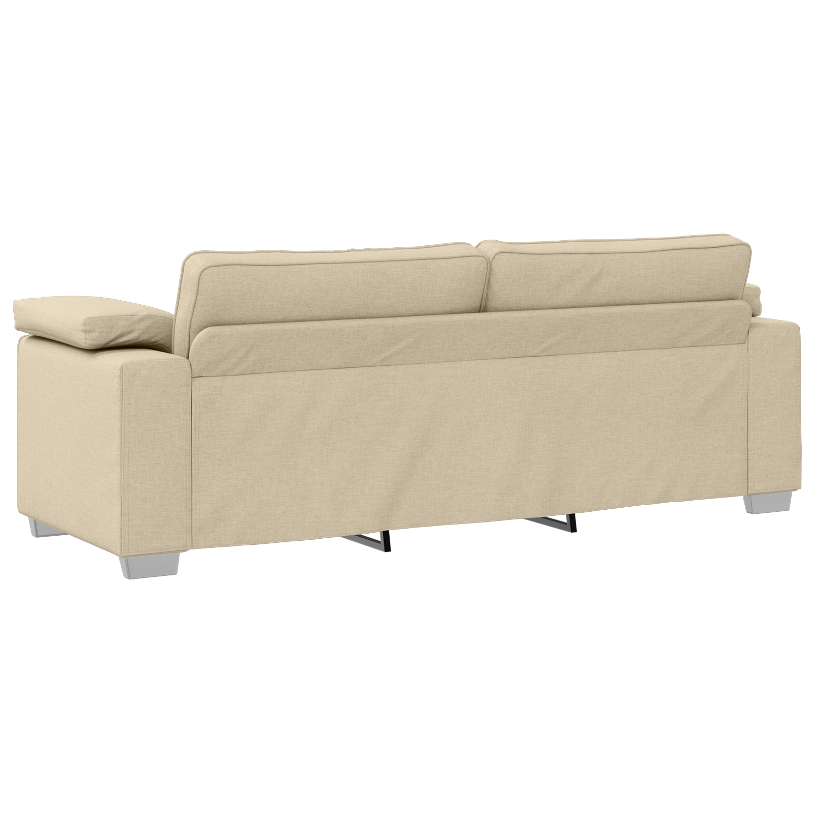 Canapea de 3 persoane, crem, 178 cm, textil — imaginea 4