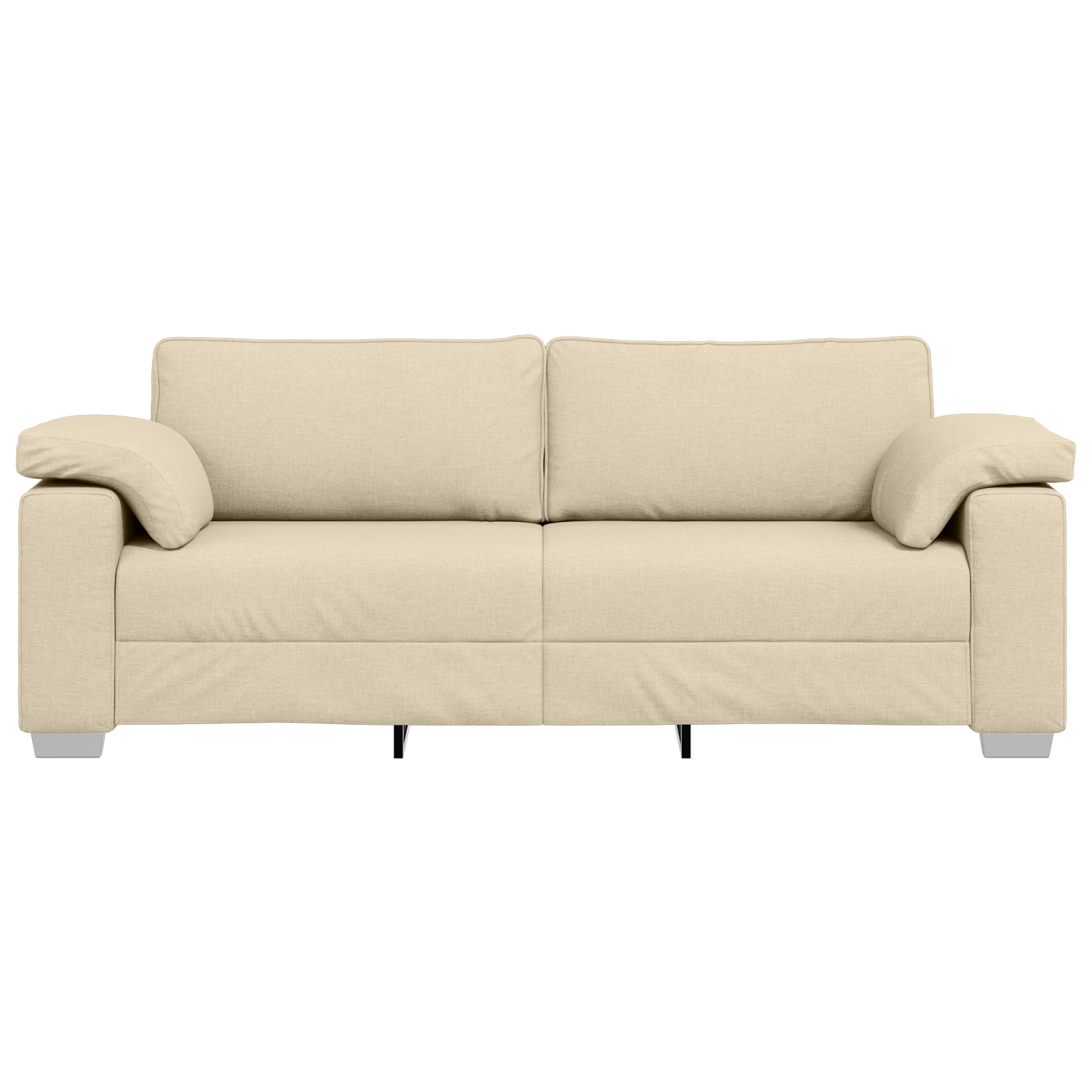 Canapea de 3 persoane, crem, 178 cm, textil — imaginea 5