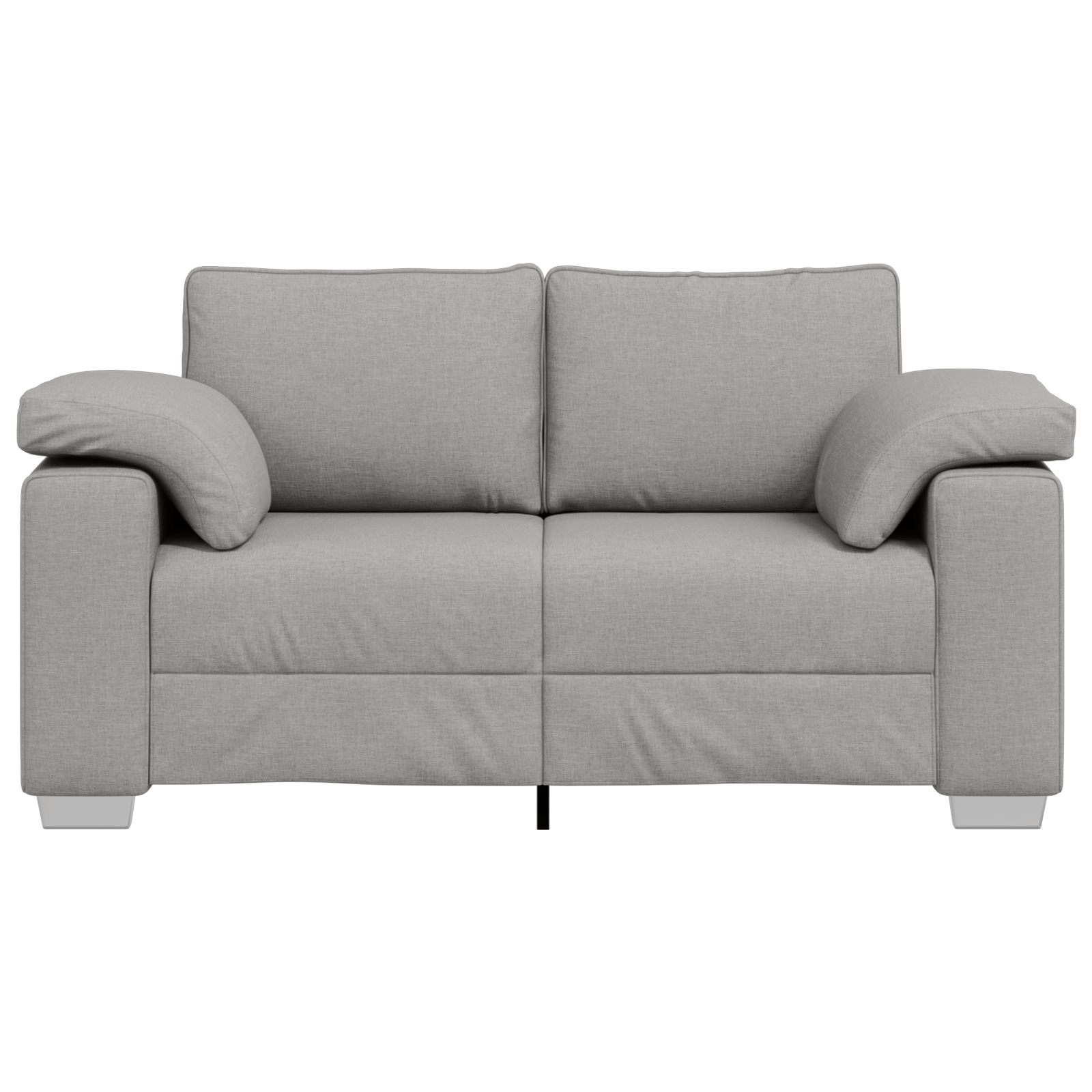 Canapea dubla, gri nor, 120 cm, textil — imaginea 5