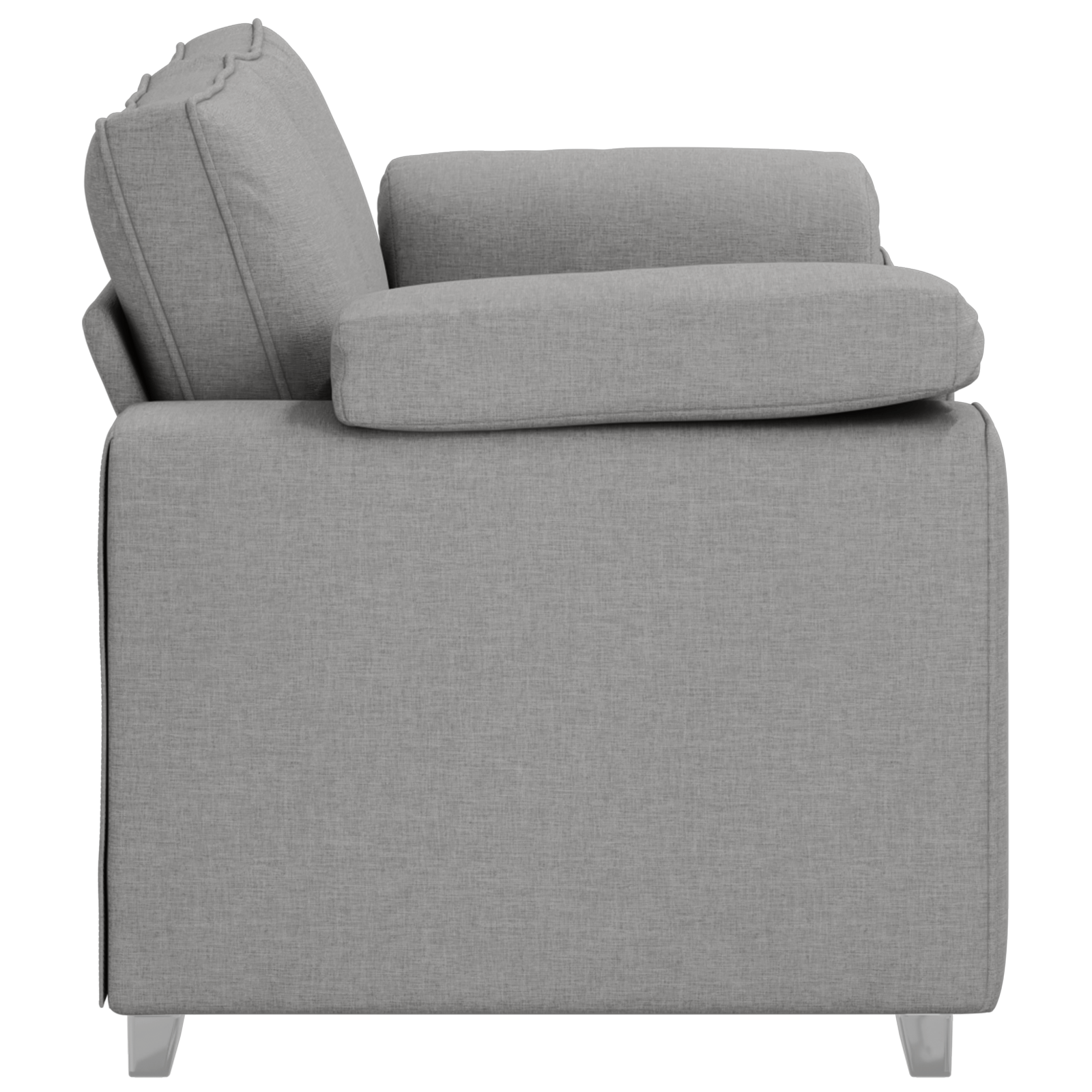 Canapea dubla, gri nor, 120 cm, textil — imaginea 6