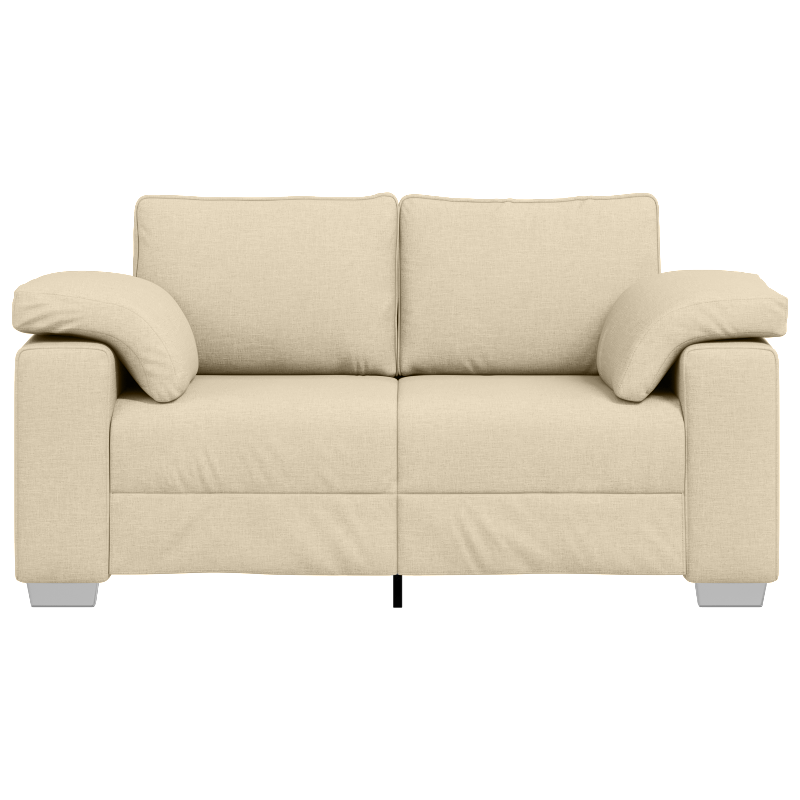 Canapea dubla, crem, 120 cm, textil — imaginea 5