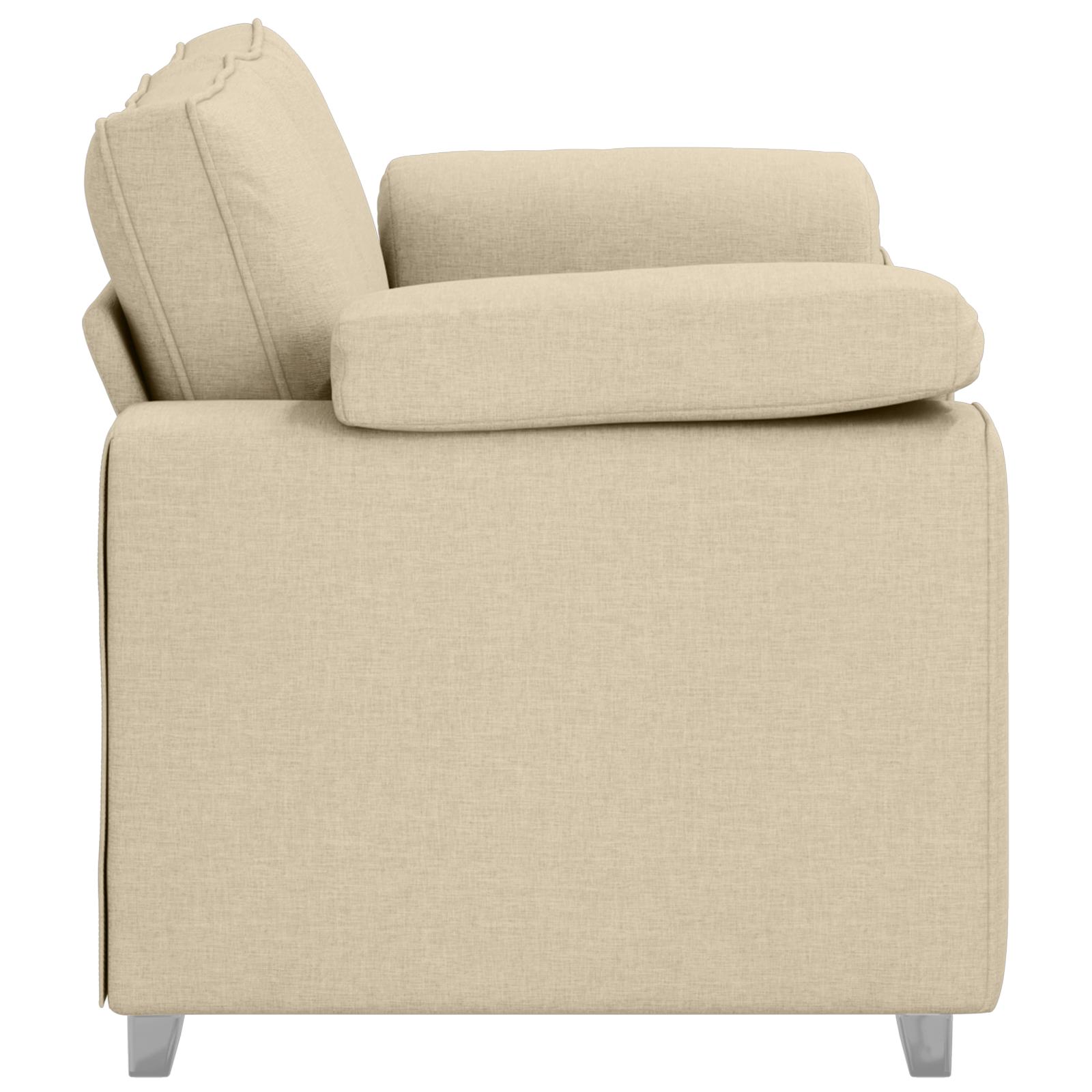 Canapea dubla, crem, 120 cm, textil — imaginea 6