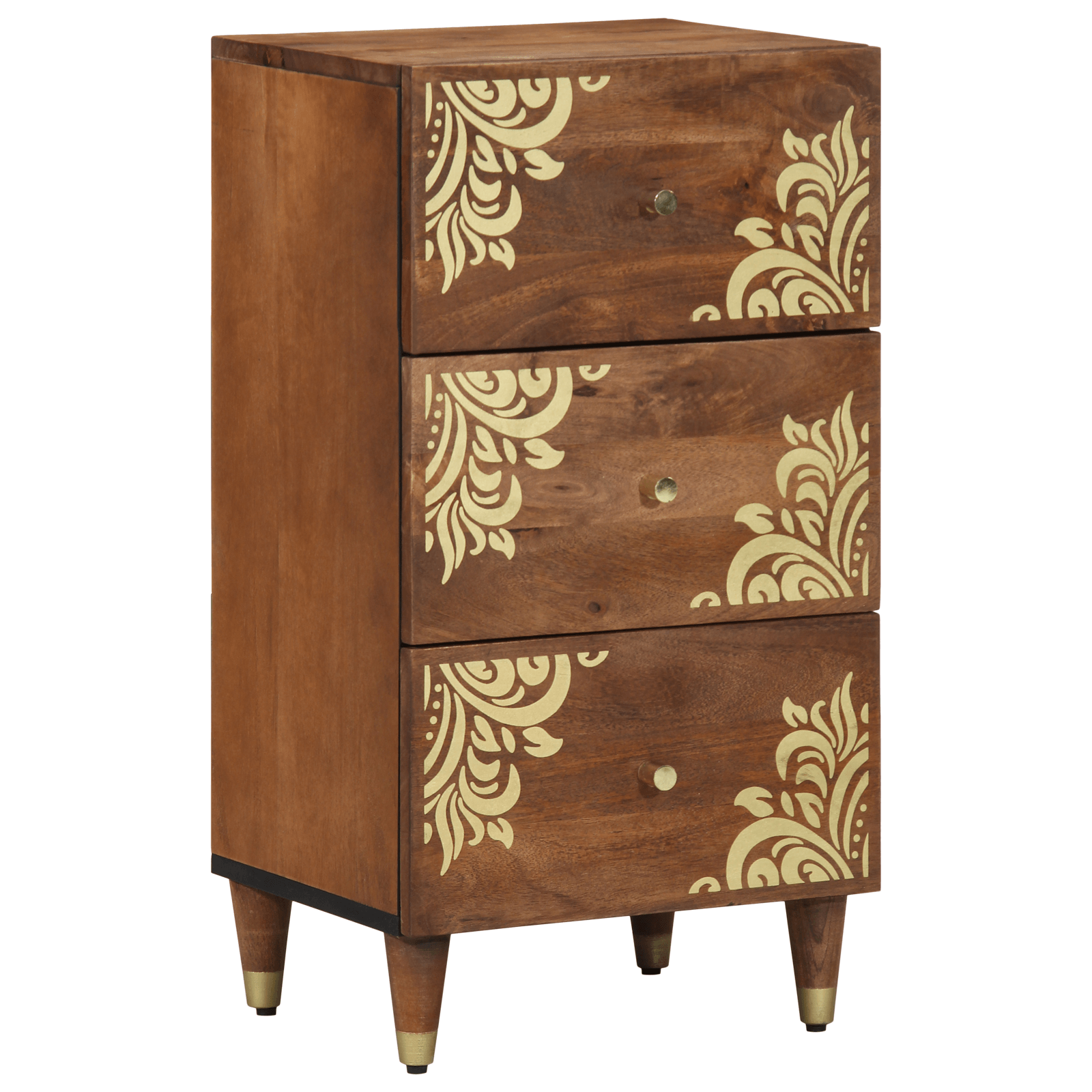 dulap lateral Maro miere Lemn masiv 40 x 33 x 75 cm Dulap lateral