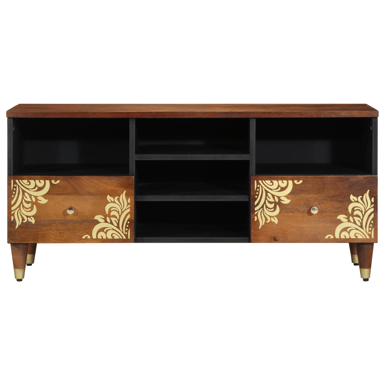 Dulap TV 100x33x46 cm Lemn Solid Mango — imaginea 3
