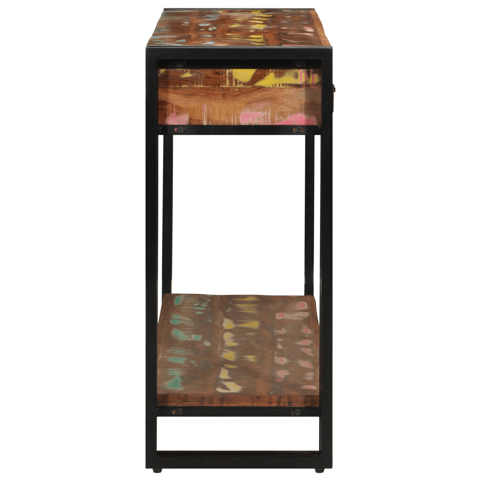 Masa consola, multicolor, 120x33x75 cm, lemn masiv reciclat — imaginea 6
