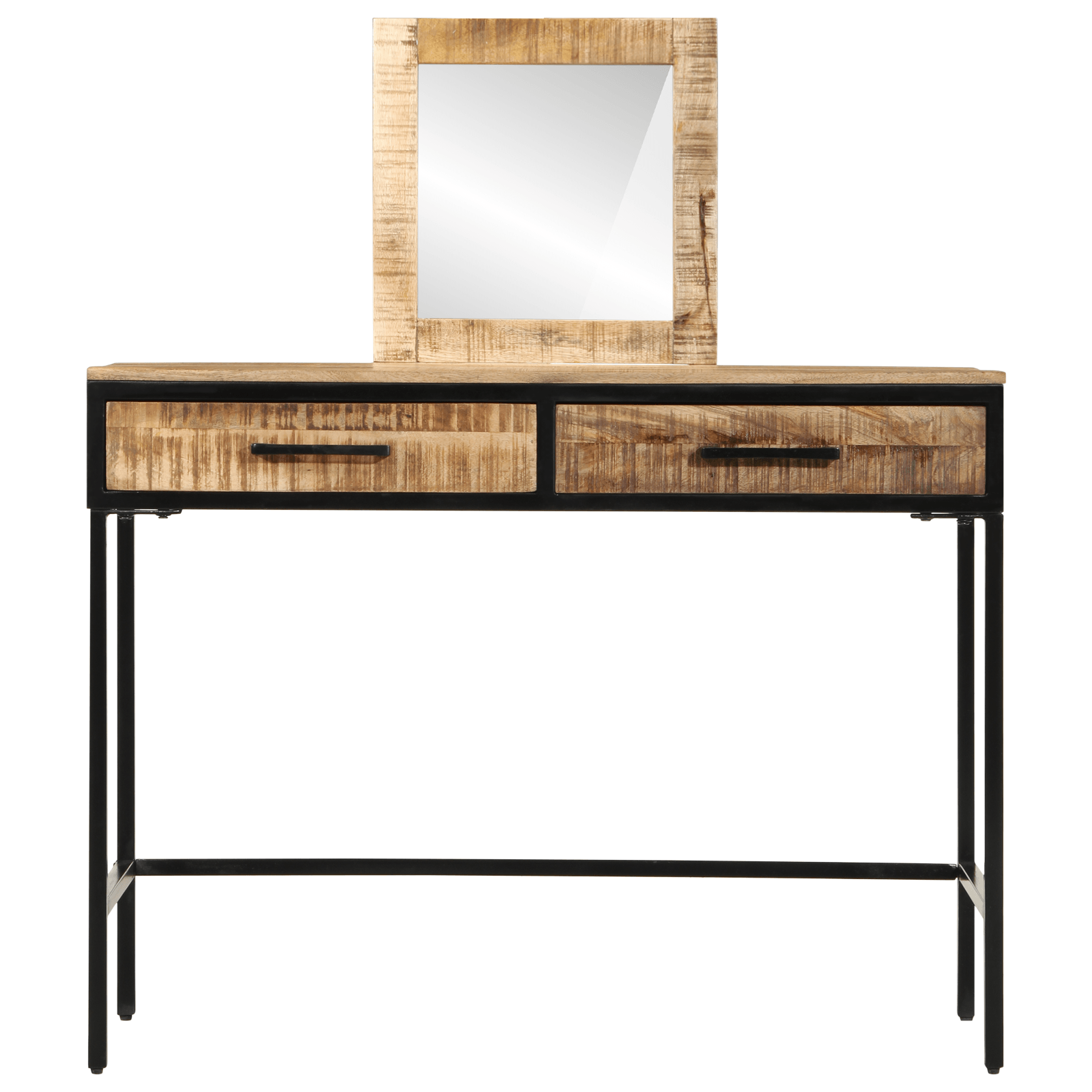 Masa de toaleta 100x40x75/120 cm Lemn masiv Mango aspru — imaginea 5