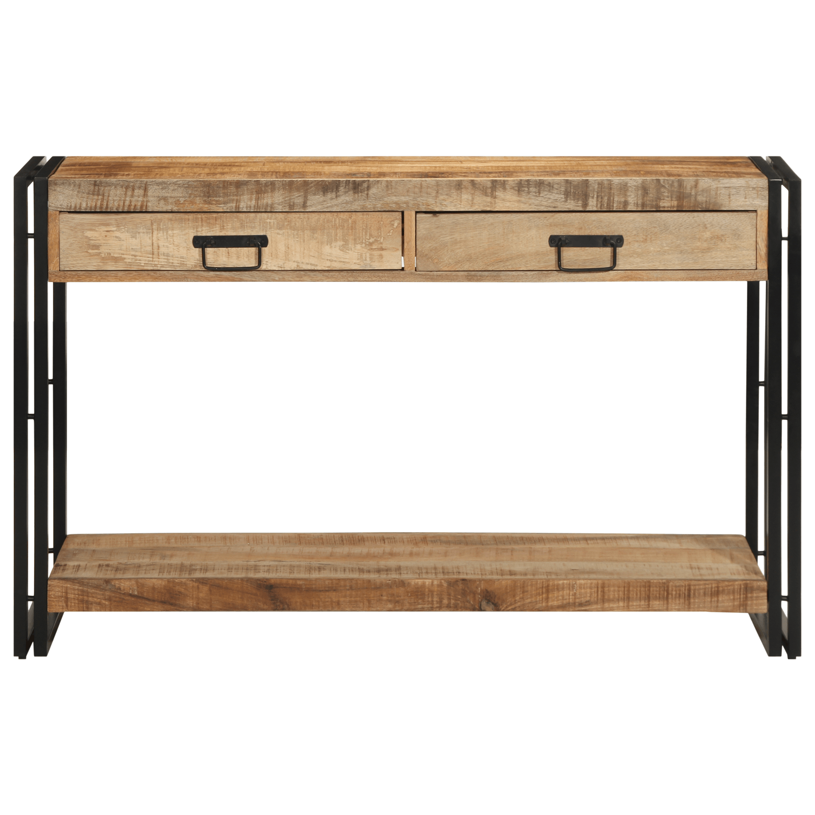 Masa consola, 120x33x75 cm, lemn masiv brut de mango — imaginea 5