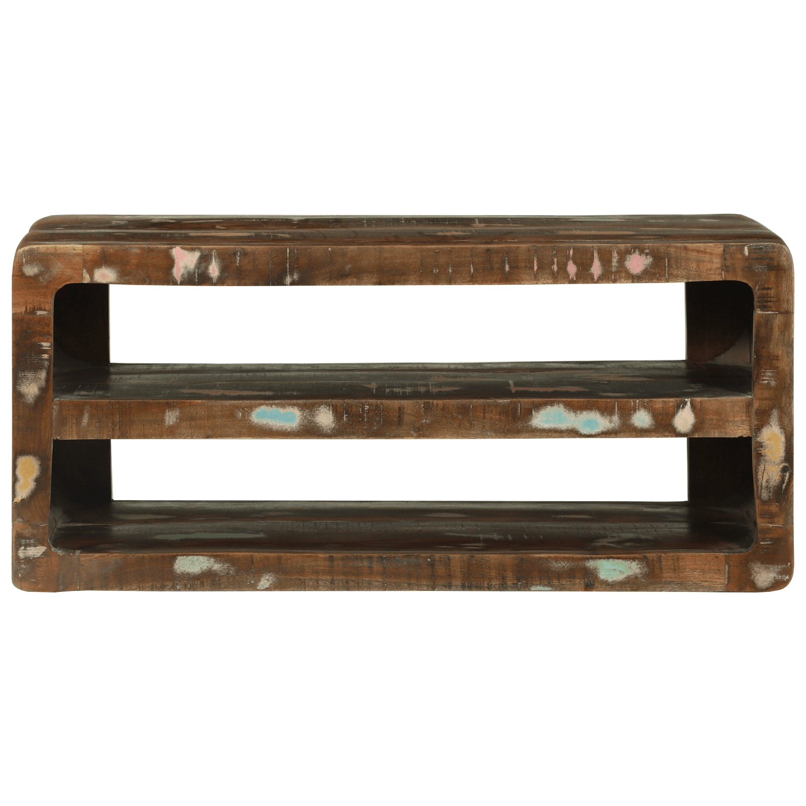 Cabinet TV 80x32x36 cm din lemn masiv recuperat — imaginea 3