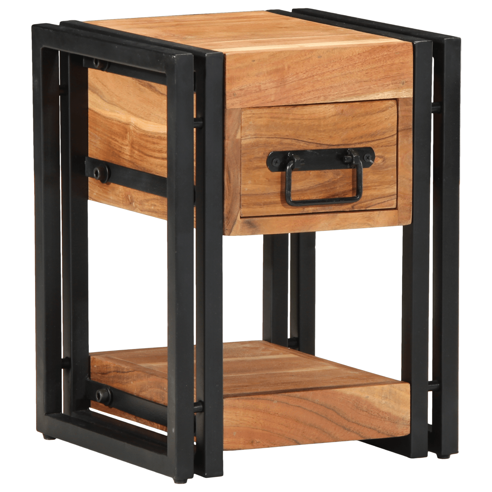 Noptiera, 30x30x40 cm, lemn masiv de acacia — imaginea 4