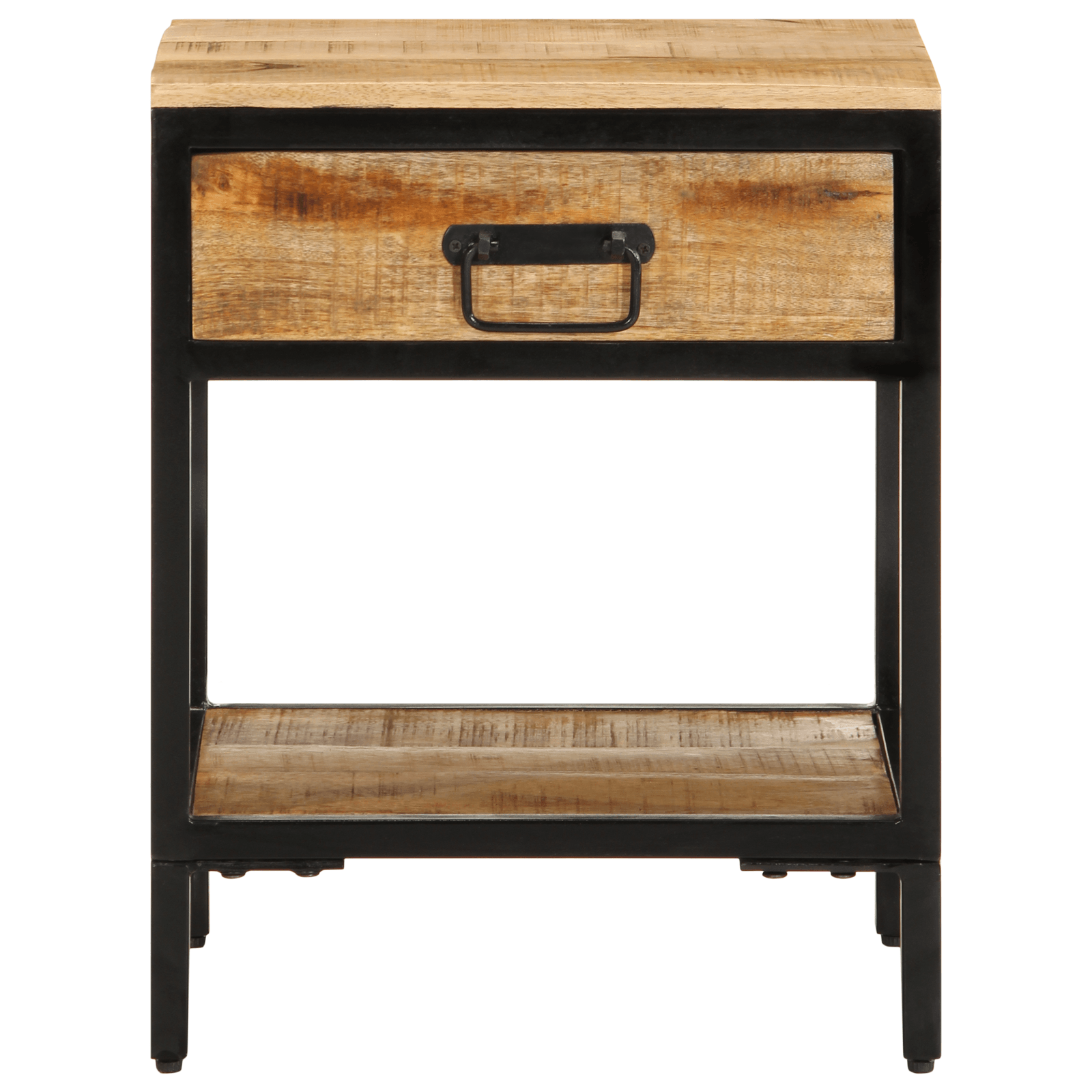 Noptiera 40x35x50 cm Lemn masiv de mango brut — imaginea 5