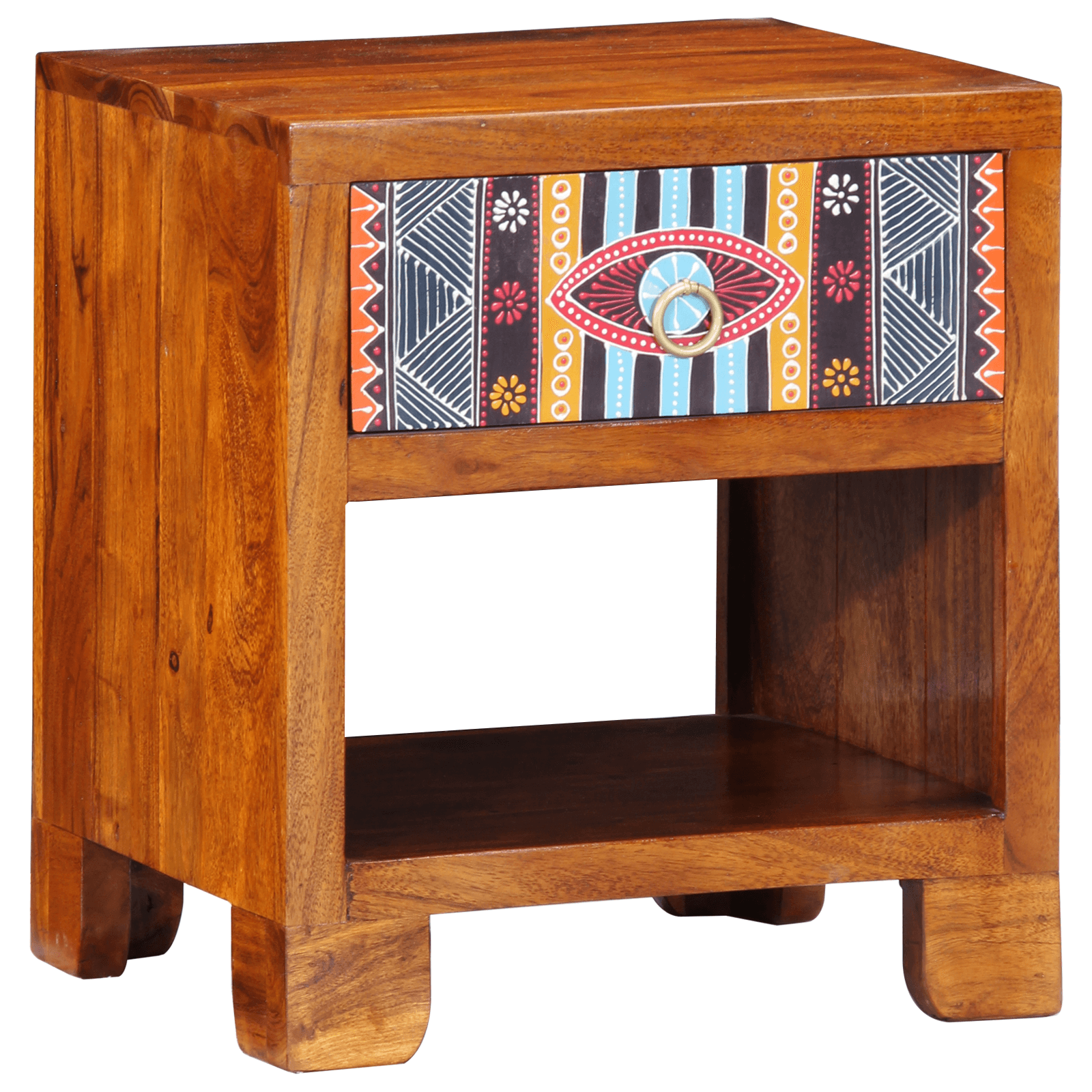 Dulap lateral, 40x35x45 cm, lemn masiv de acacia — imaginea 7