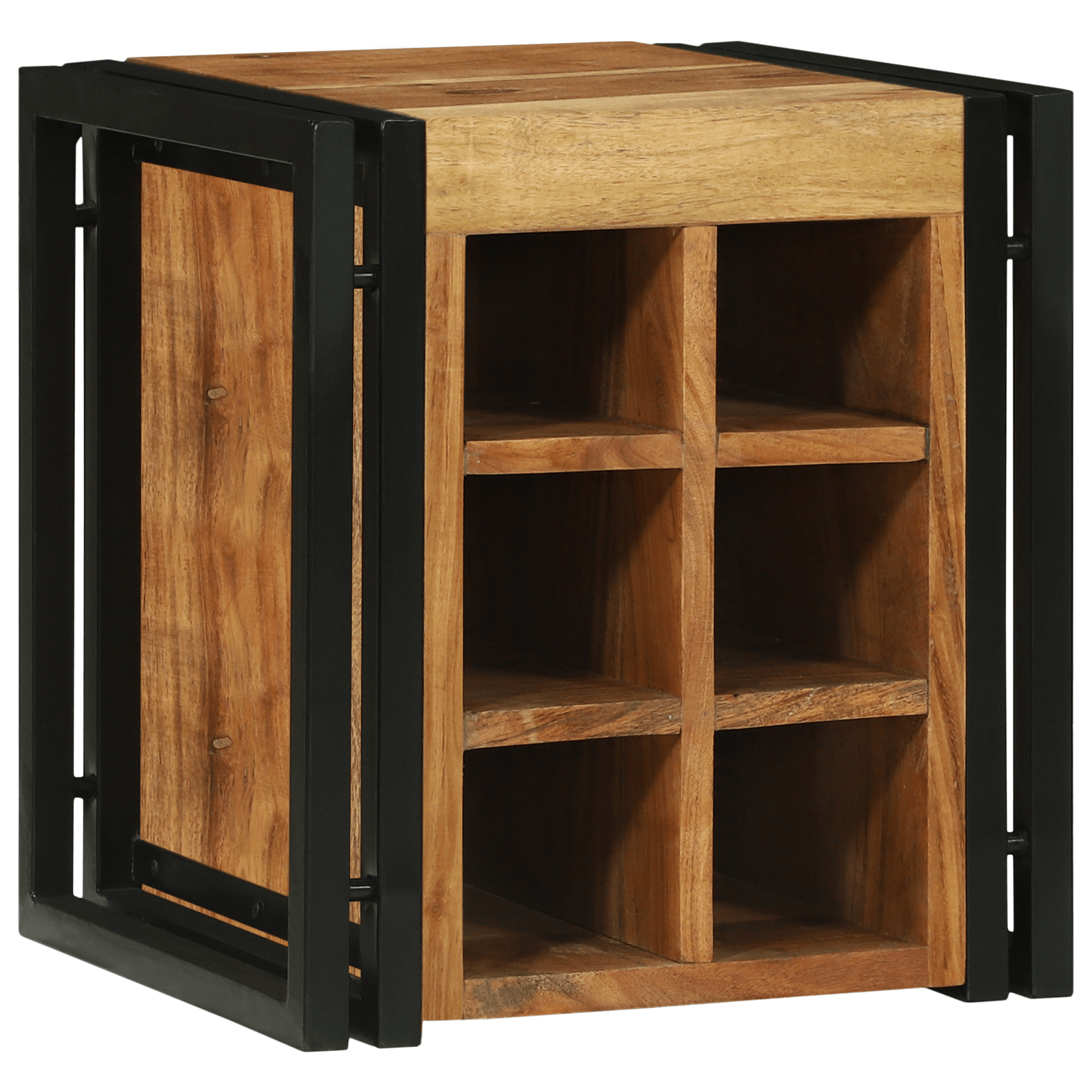 Racitor de vin 34.5x35x39 cm Lemn solid de acacia