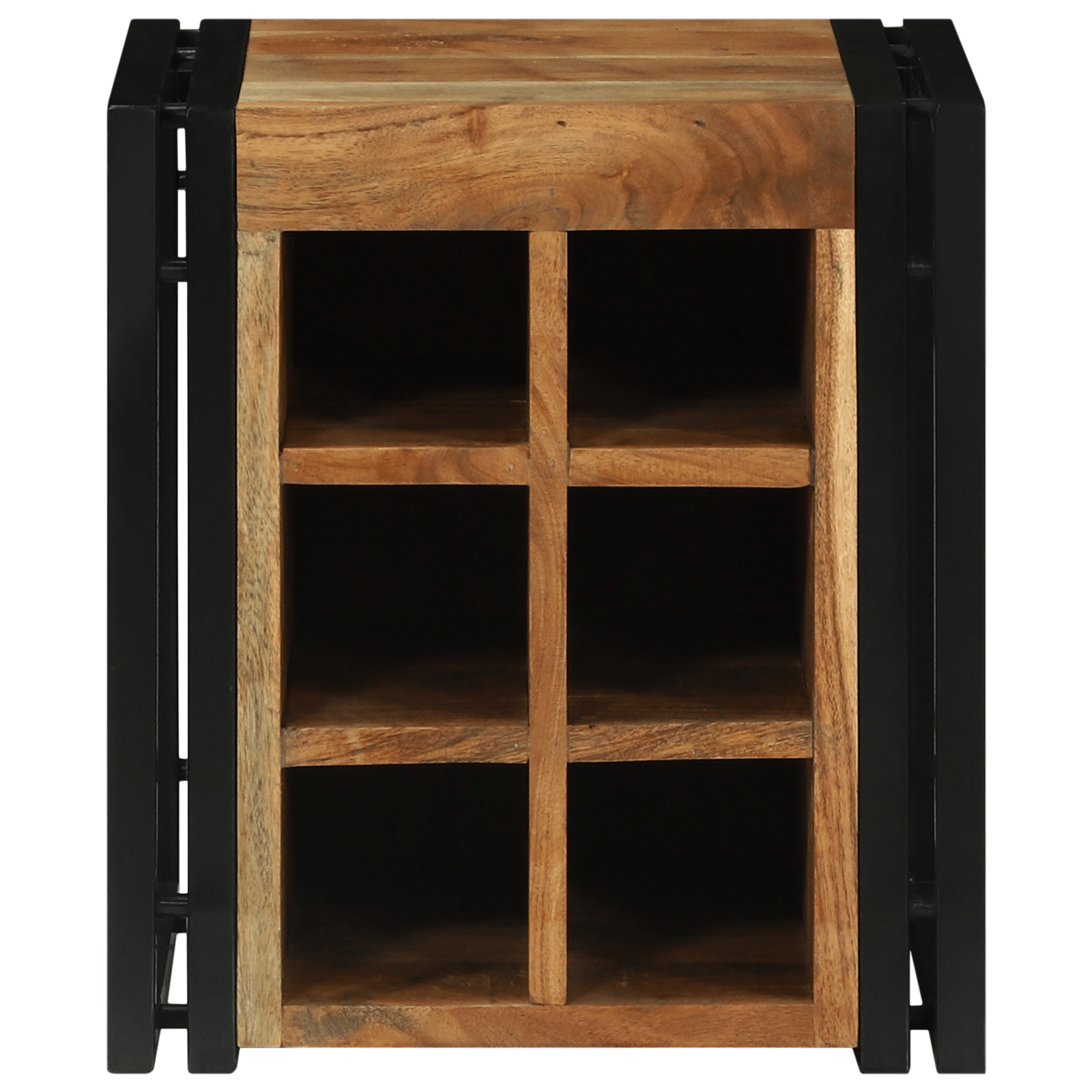 Racitor de vin 34.5x35x39 cm Lemn solid de acacia — imaginea 4