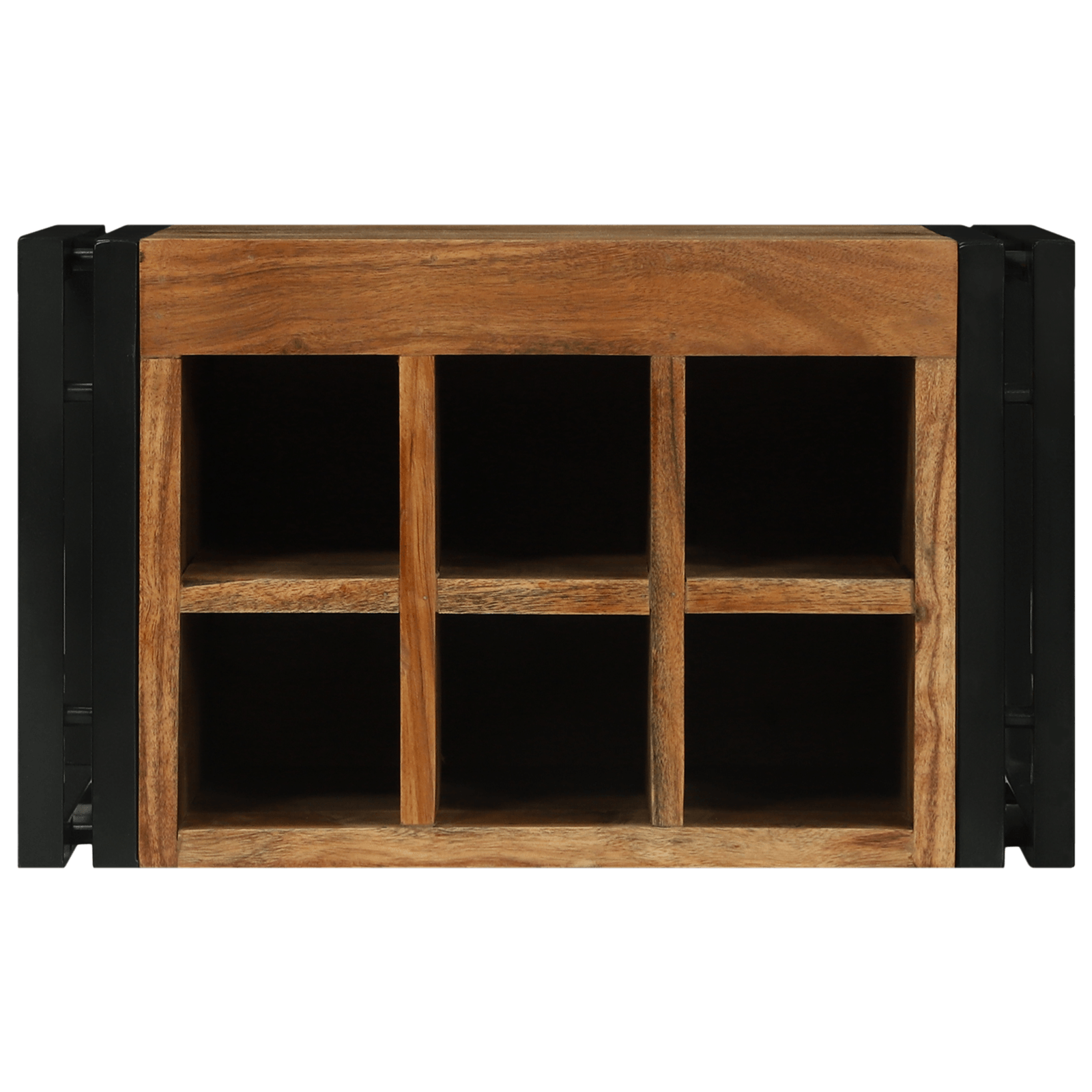 raft pentru vin 46x35x27.5 cm Lemn Solid din Acacia — imaginea 4