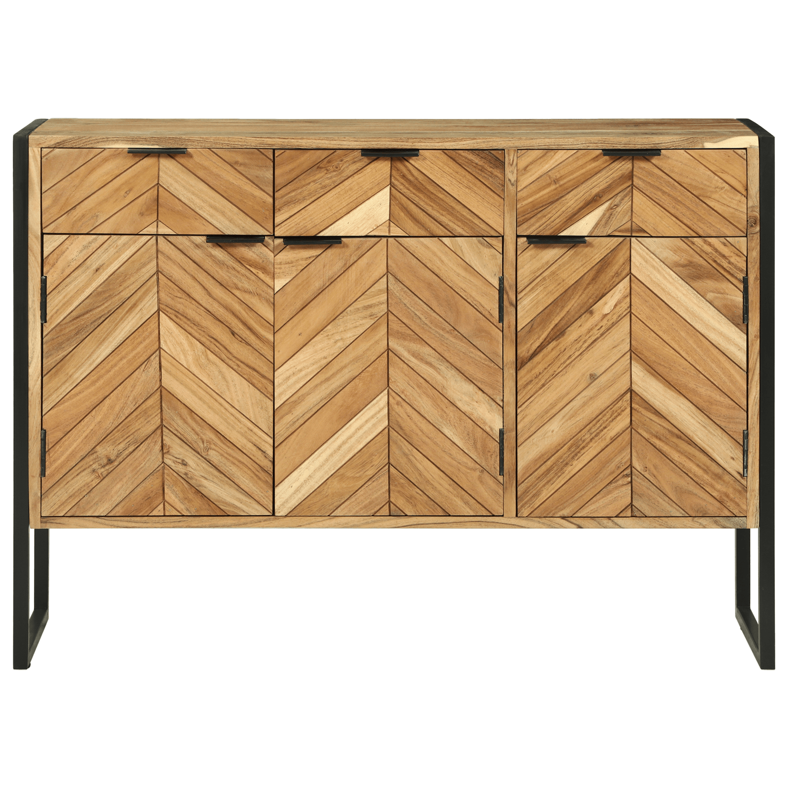 Sideboard 100x30x75 cm Lemn Solid Acacia — imaginea 5