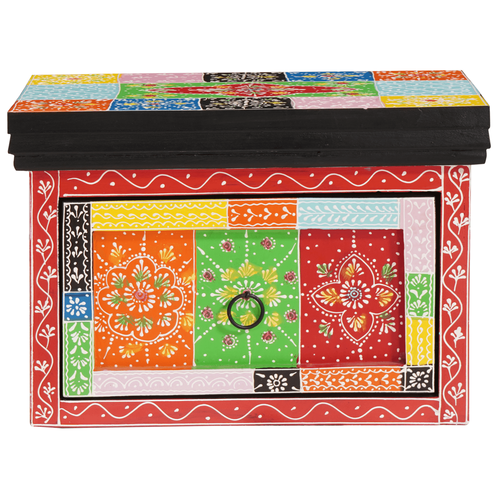 Noptiere 2 pcs 40x30x28 cm Lemn solid Mango & Lemn stratificat — imaginea 3