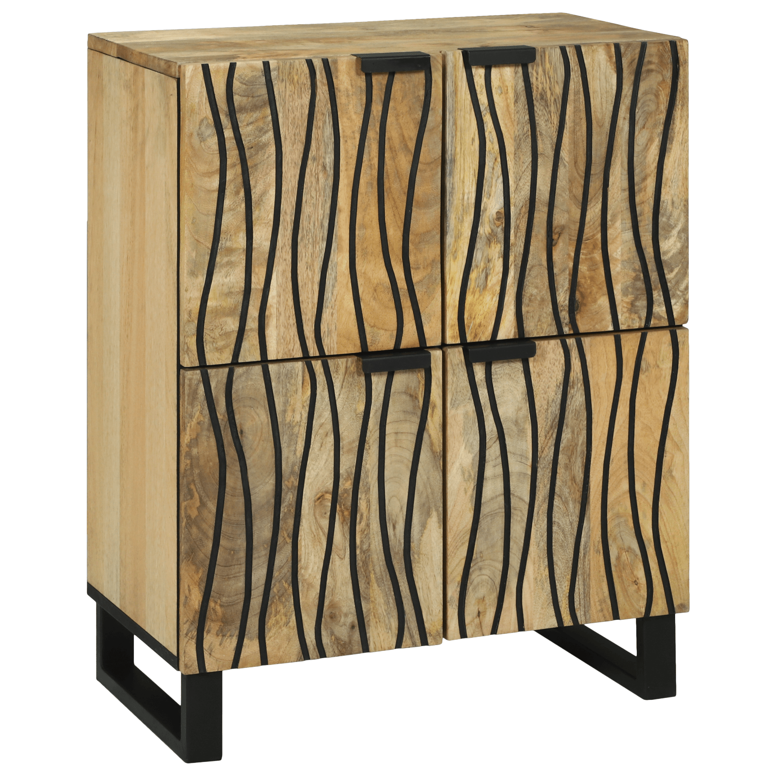 Sertar 60x33.5x75 cm Lemn Solid de Mango si Lemn Inginerat