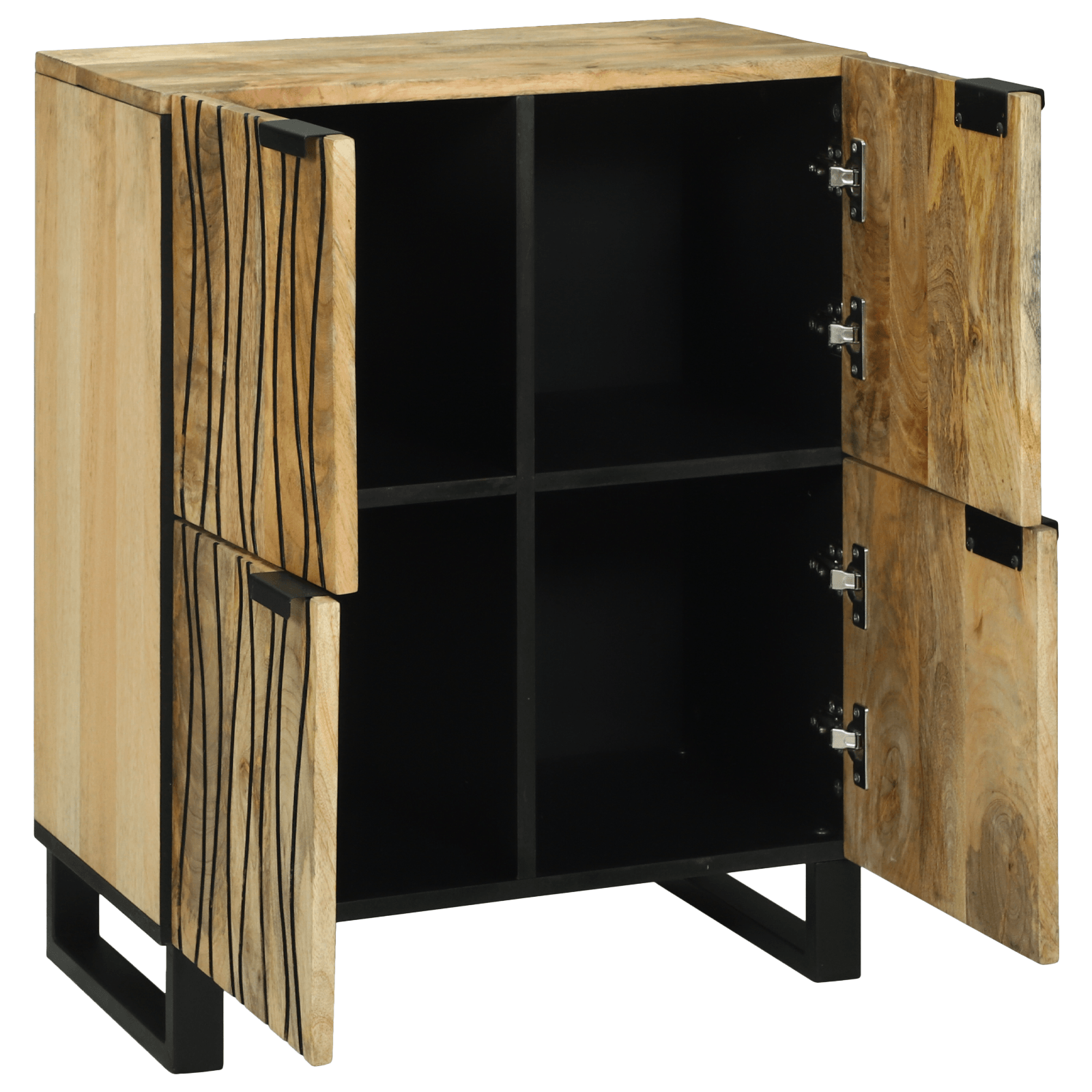 Sertar 60x33.5x75 cm Lemn Solid de Mango si Lemn Inginerat — imaginea 2