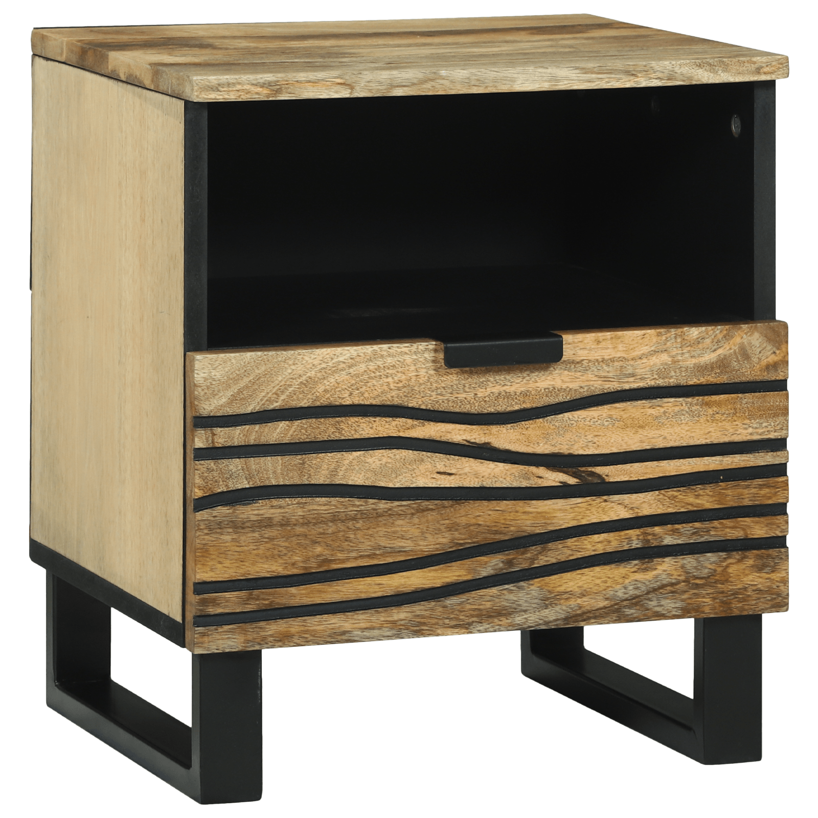 Cabinet noptiera 40x33x46 cm Lemn Solid de Mango