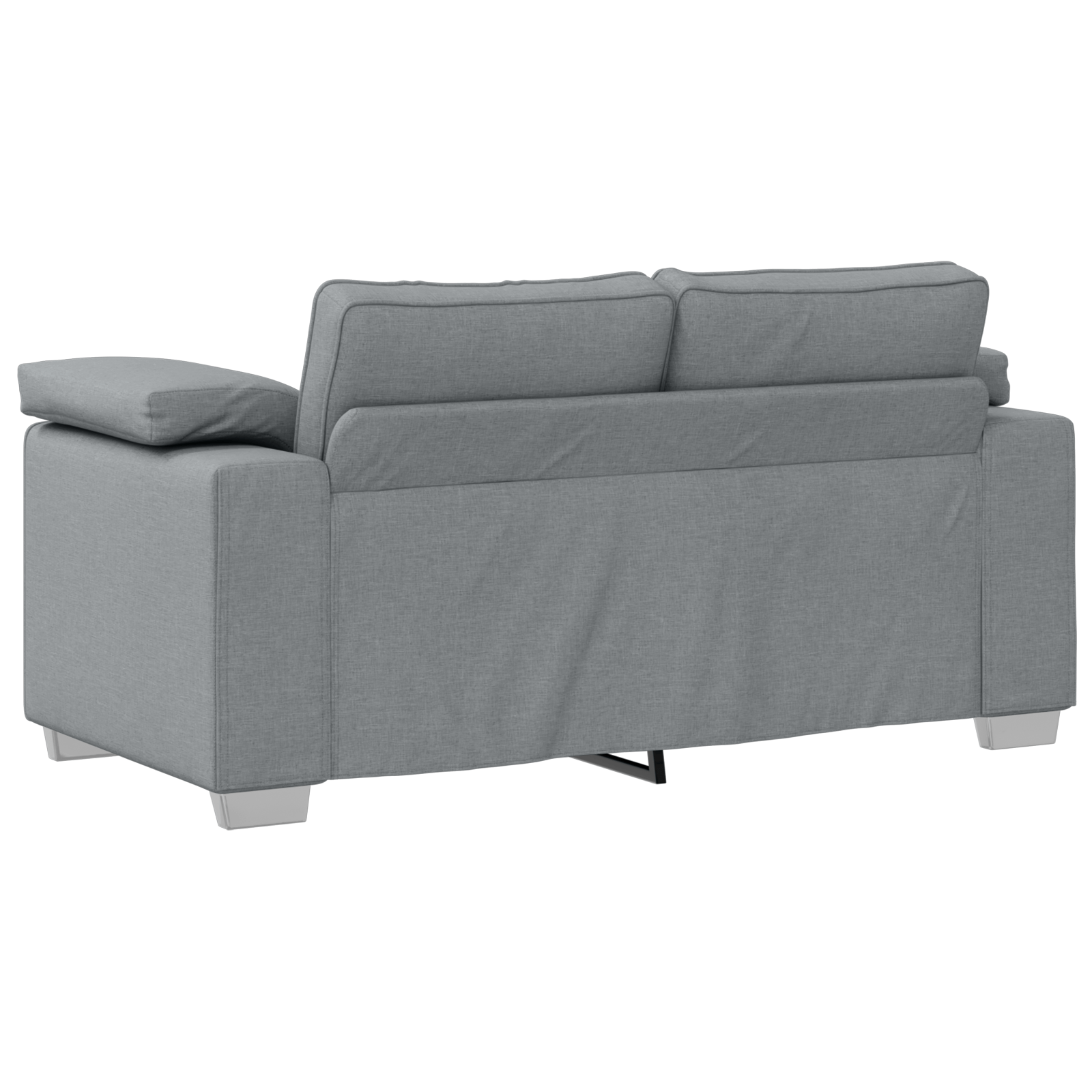 Canapea dubla, gri deschis, 120 cm, textil — imaginea 4