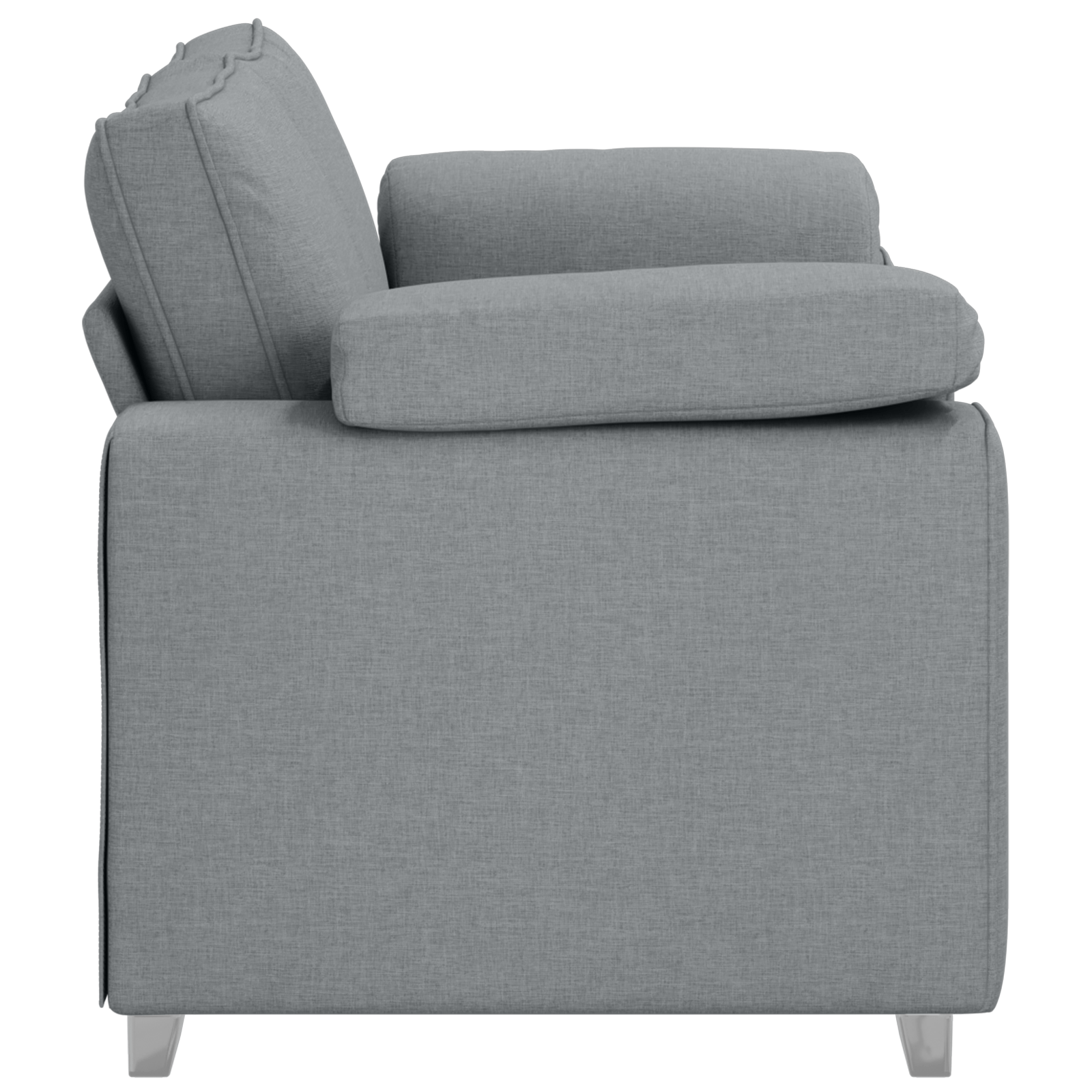 Canapea dubla, gri deschis, 120 cm, textil — imaginea 6