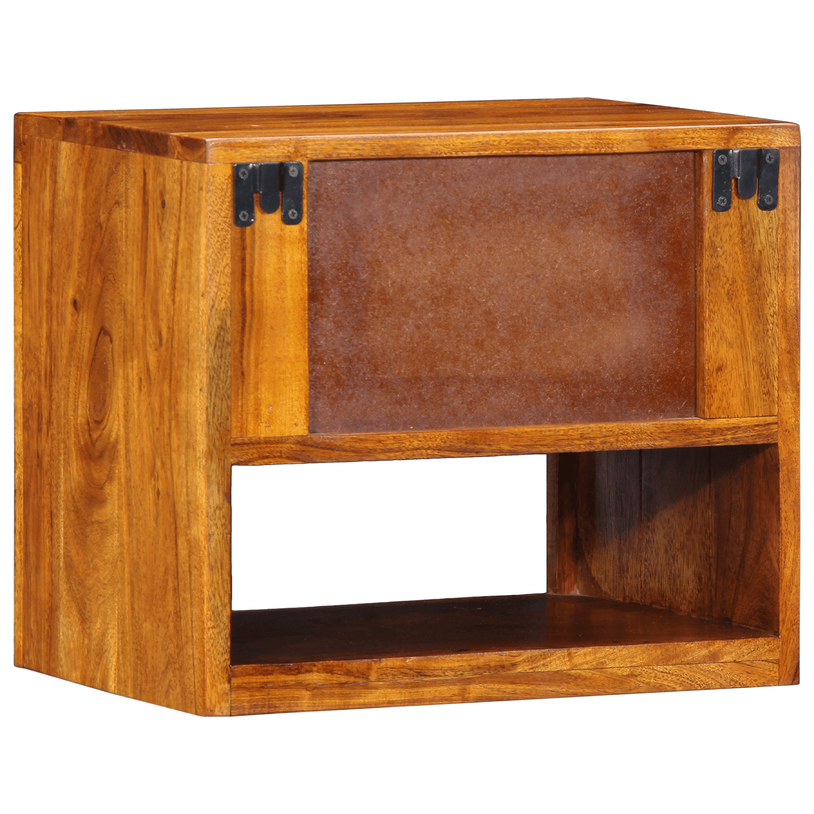 Noptiera, 40x35x35 cm, lemn masiv de acacia — imaginea 7