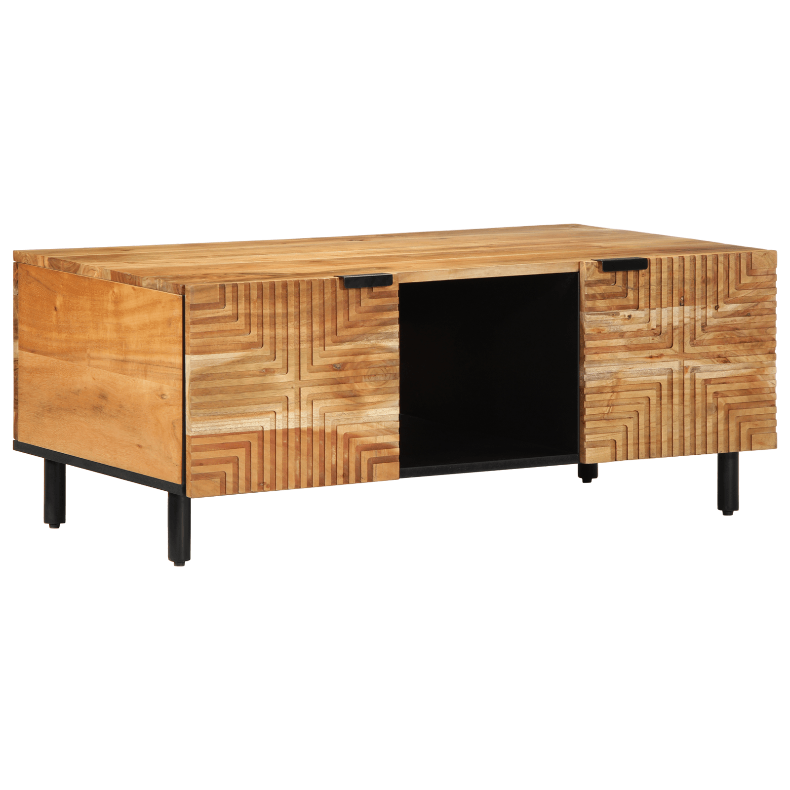 Masa de cafea, 100x54x40 cm, lemn masiv acacia — imaginea 2