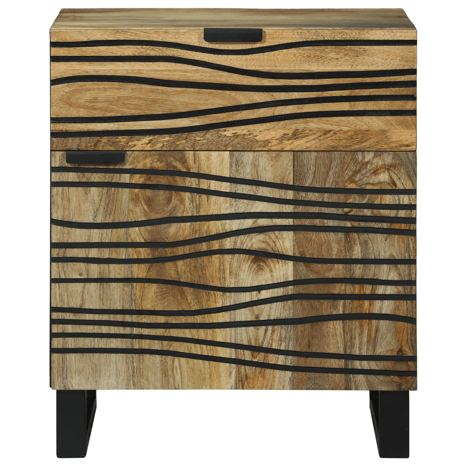 Cabinet de noapte 50x33x60 cm Lemn masiv de mango — imaginea 3