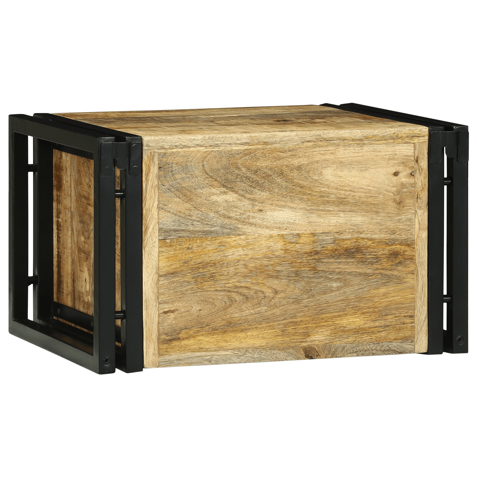 Stativ pentru vin 46x35x27.5 cm Lemn Solid de Mango Brut — imaginea 6