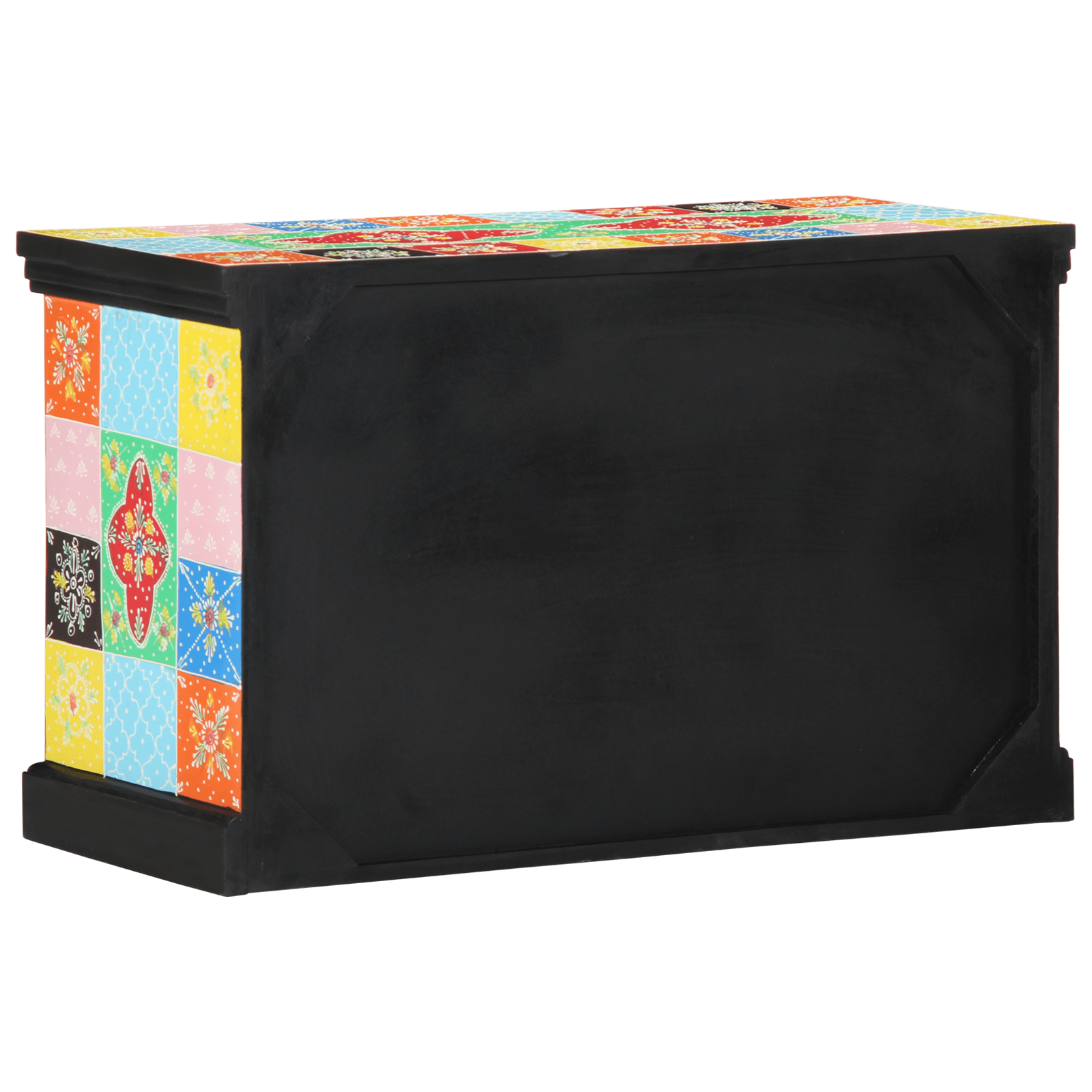 Dulap TV, multicolor, 80x35x50 cm, lemn masiv mango — imaginea 4