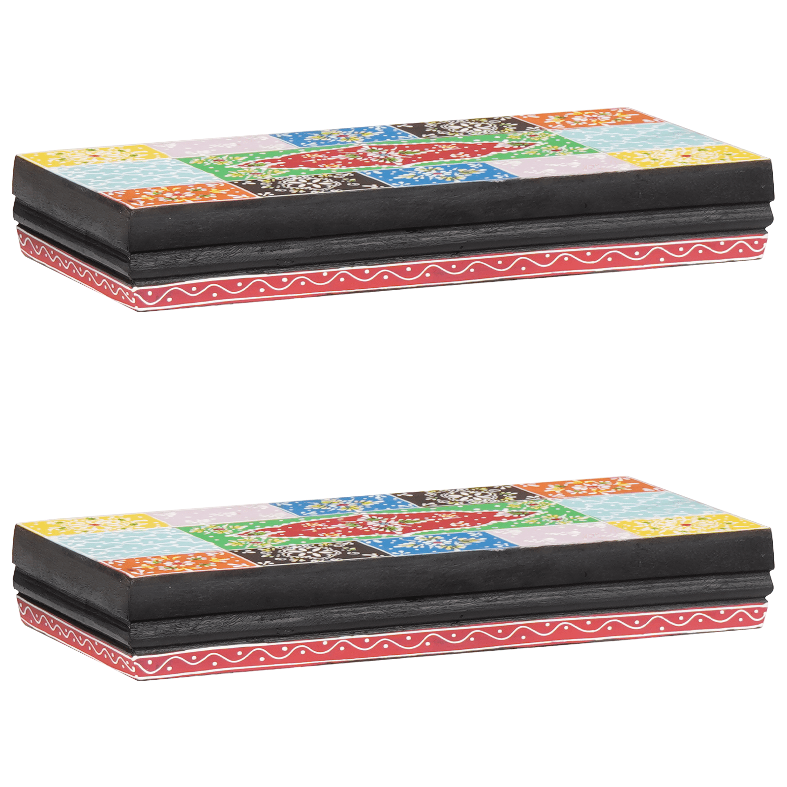 Rafturi de Perete 2 buc 40x20x6 cm Lemn Solid — imaginea 6