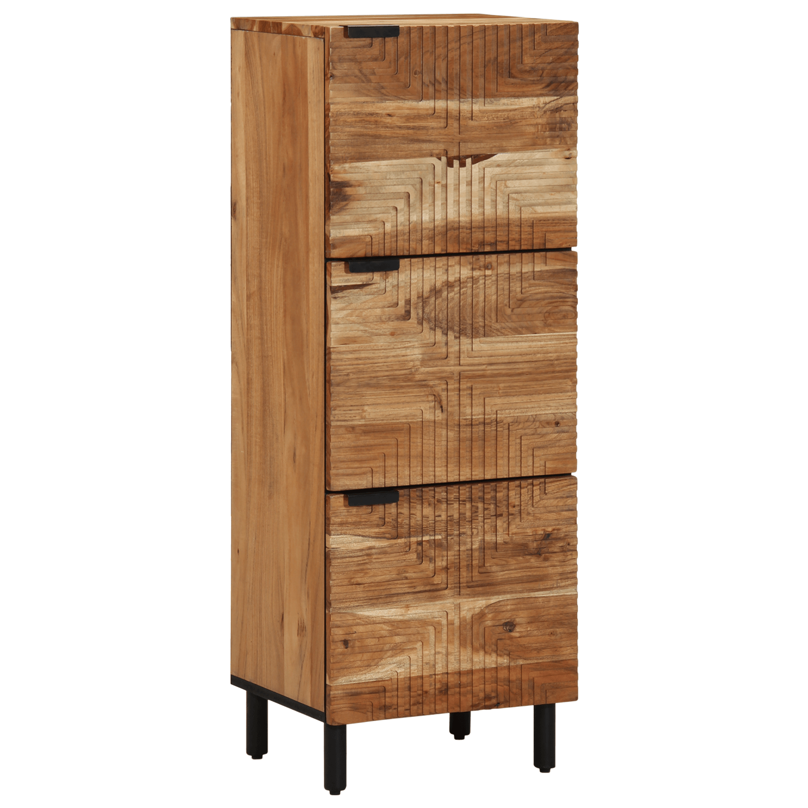 Dulap inalt, 40x33x110 cm, lemn masiv de acacia