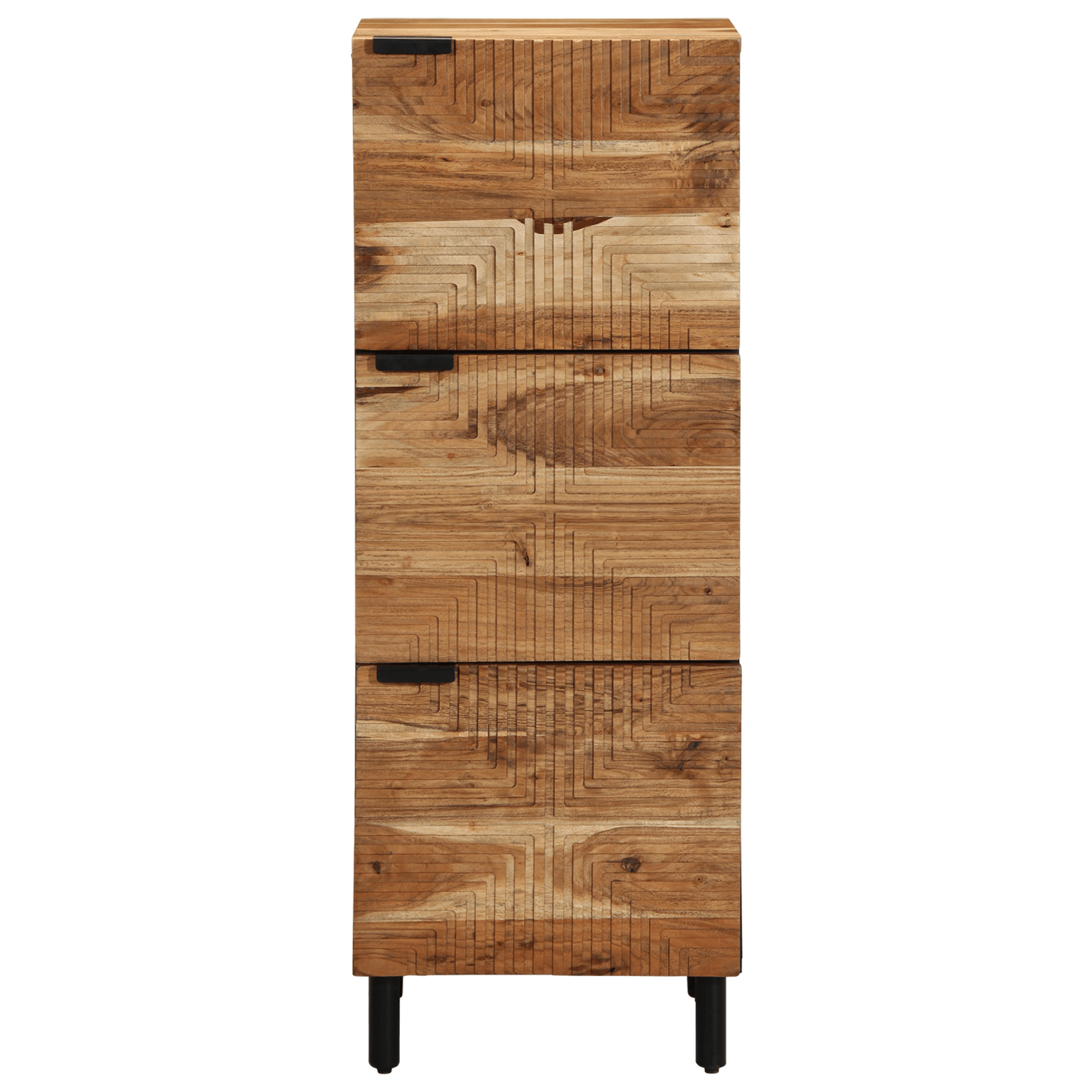 Dulap inalt, 40x33x110 cm, lemn masiv de acacia — imaginea 3