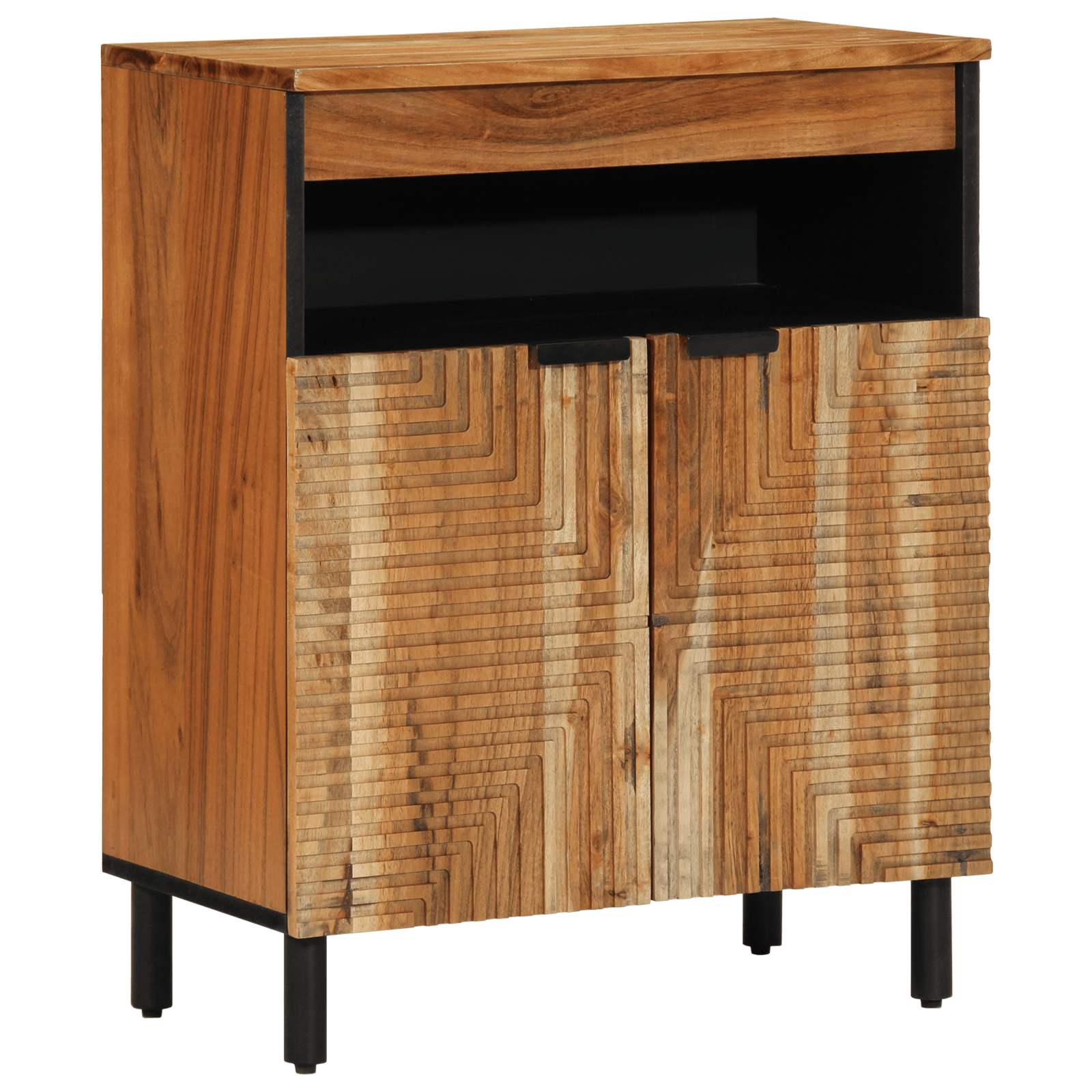 Dulap, 60x33x75 cm, lemn masiv de acacia