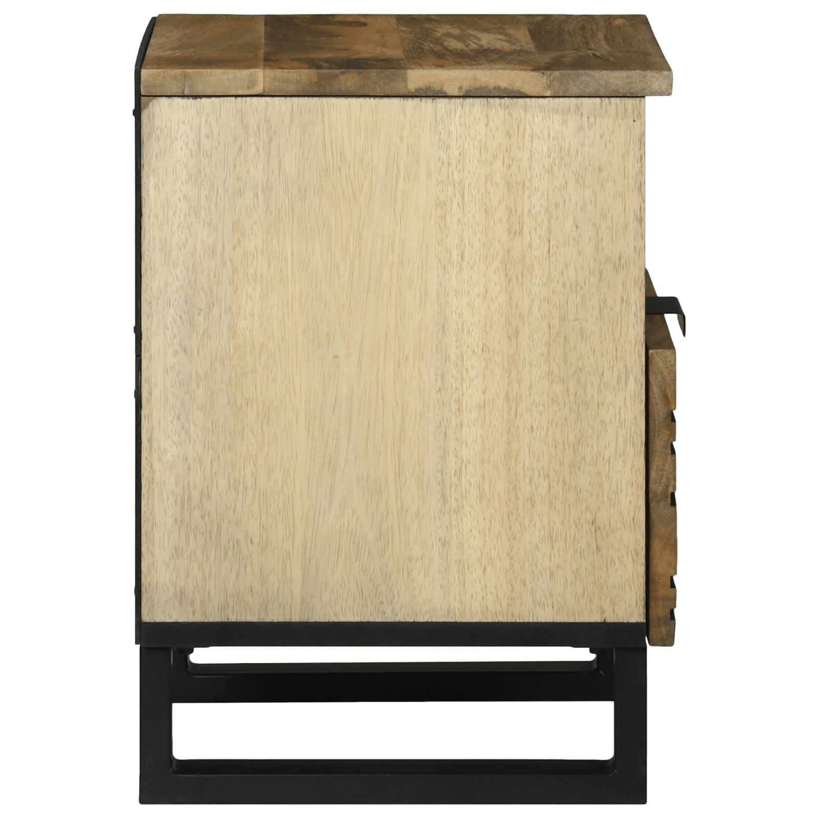 Noptiere 2 pcs 40x33x46 cm Lemn solid de mango — imaginea 5