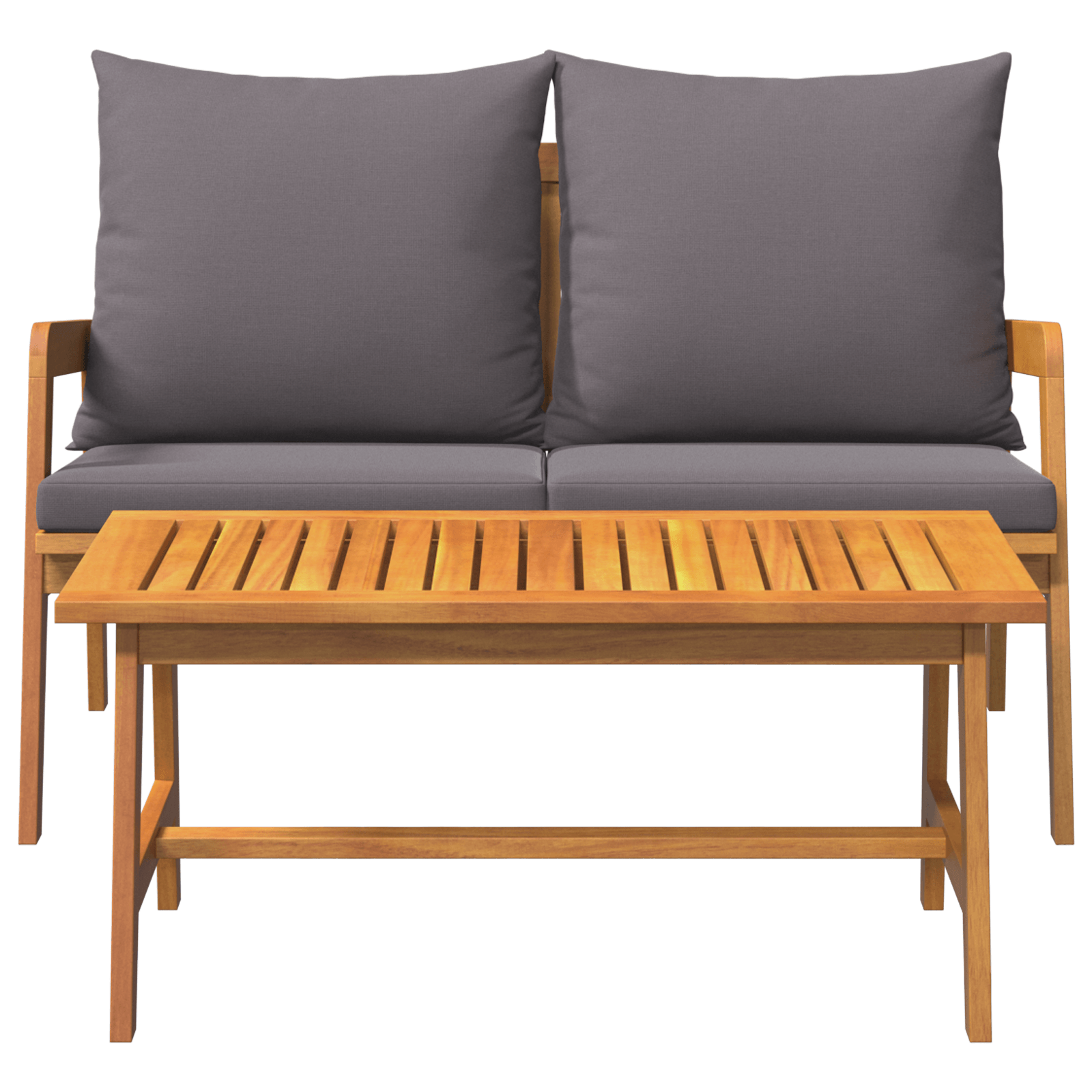 Set Bistro 2 piese cu perne - Fabricat din lemn solid de acacia — imaginea 8