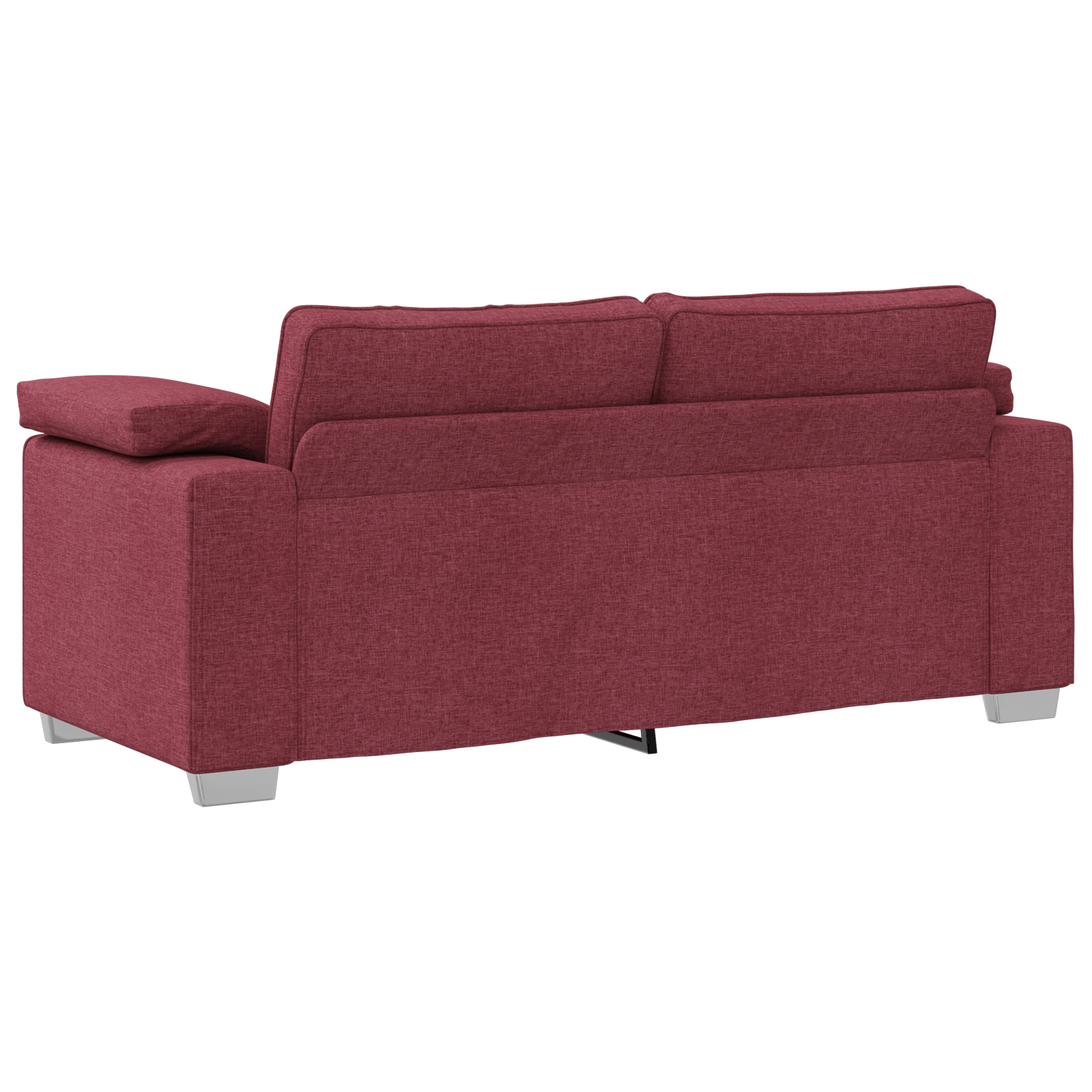 Canapea loveseat Rosu vin 140 cm Textil — imaginea 4